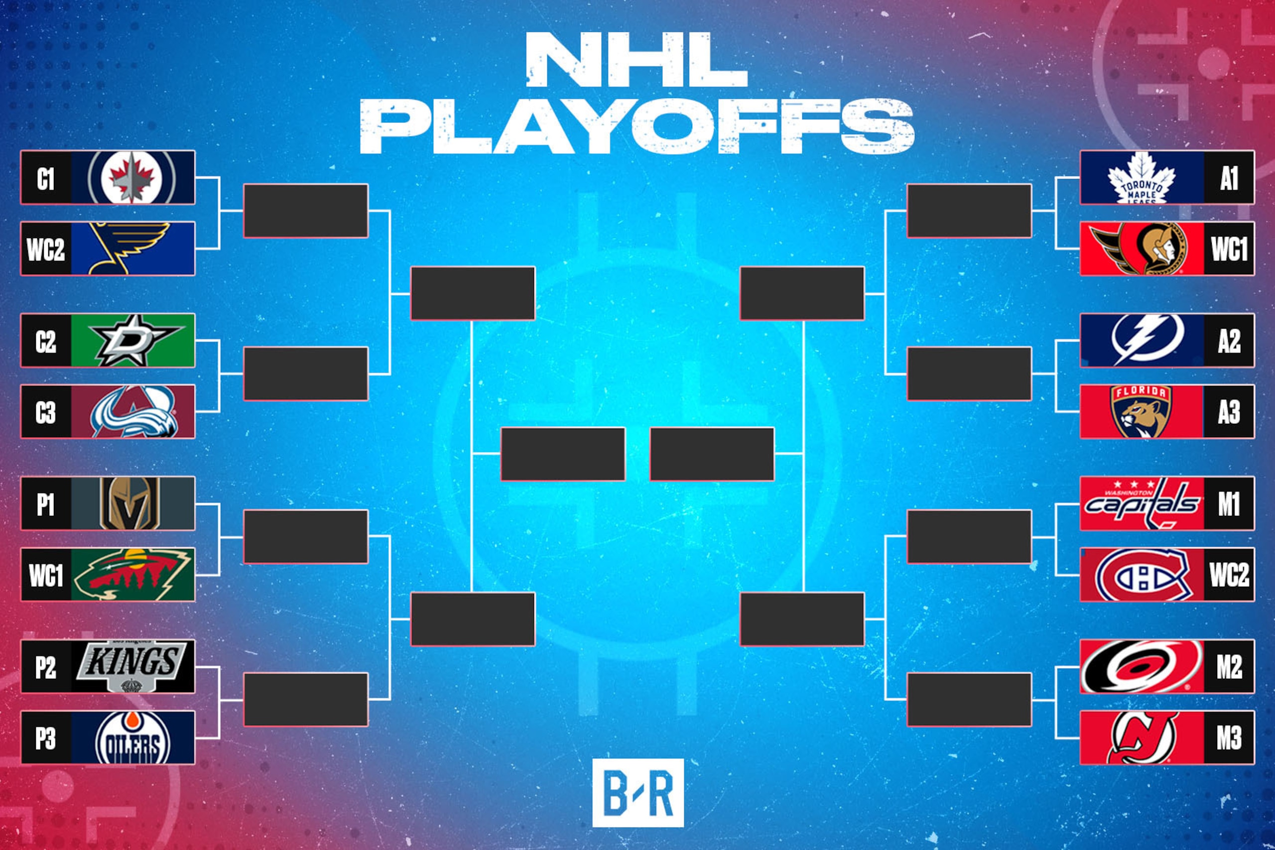 NHL playoff bracket as of April 17, 2025. NHL playoff bracket as of April 17, 2025.