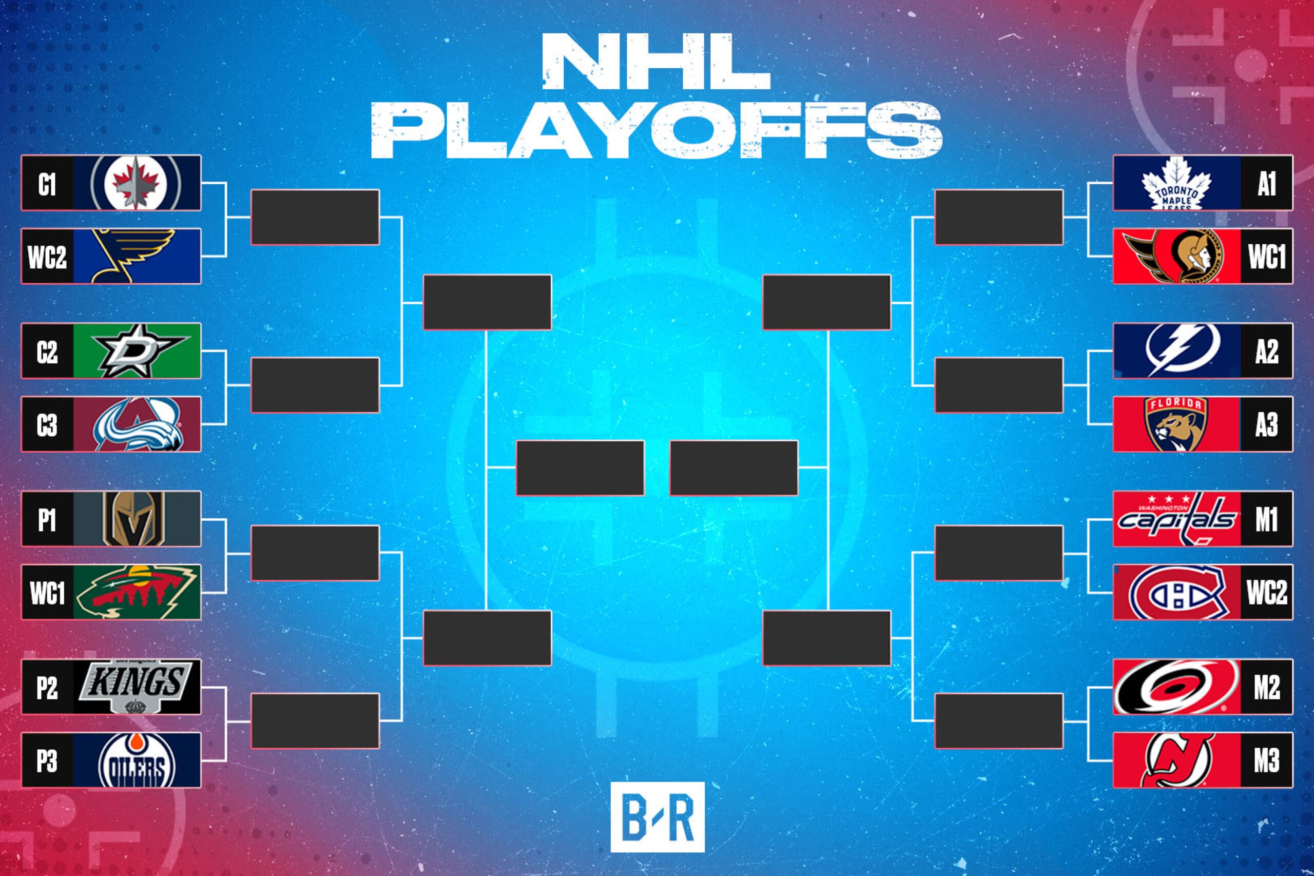 NHL playoff bracket as of Saturday, April 19
