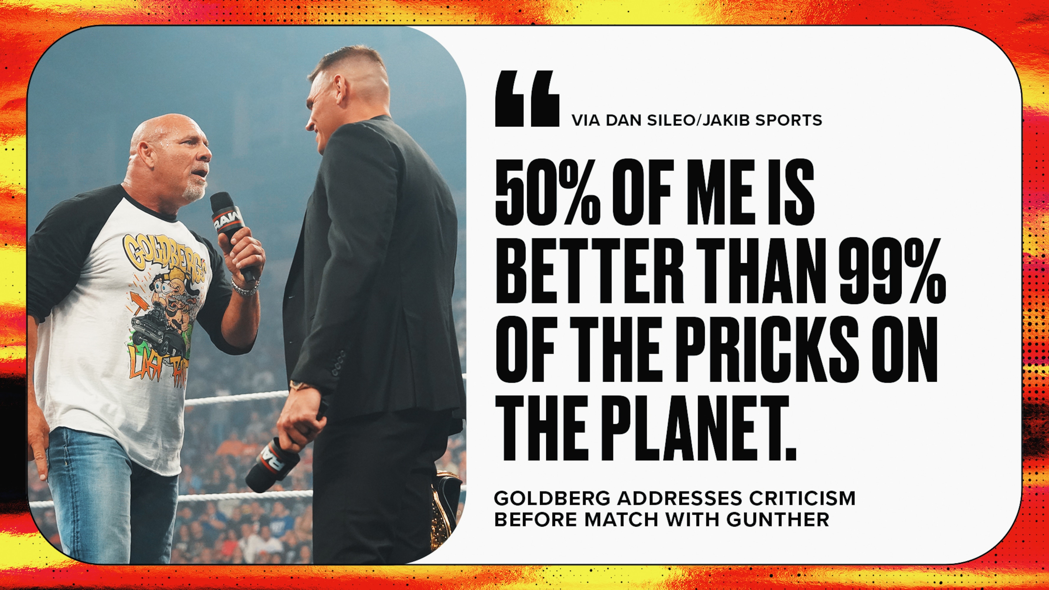 Goldberg Blasts Critics Ahead of WWE Heavyweight Title Match vs. Gunther