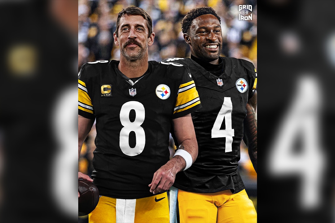 DK Metcalf in Steelers gear