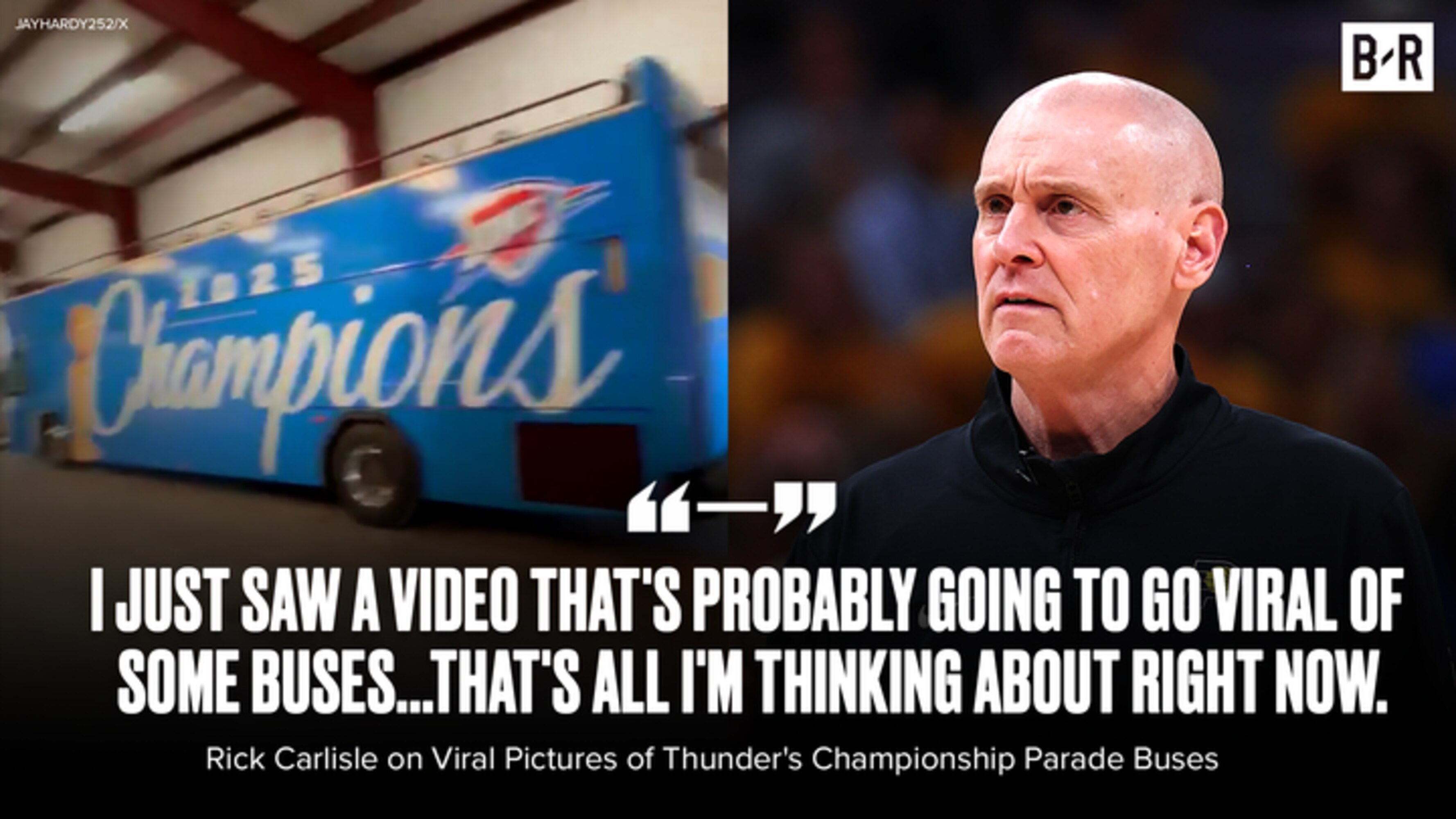 Pacers' Rick Carlisle Reacts to Viral Video of Thunder 'Champions' Buses Before Game 7