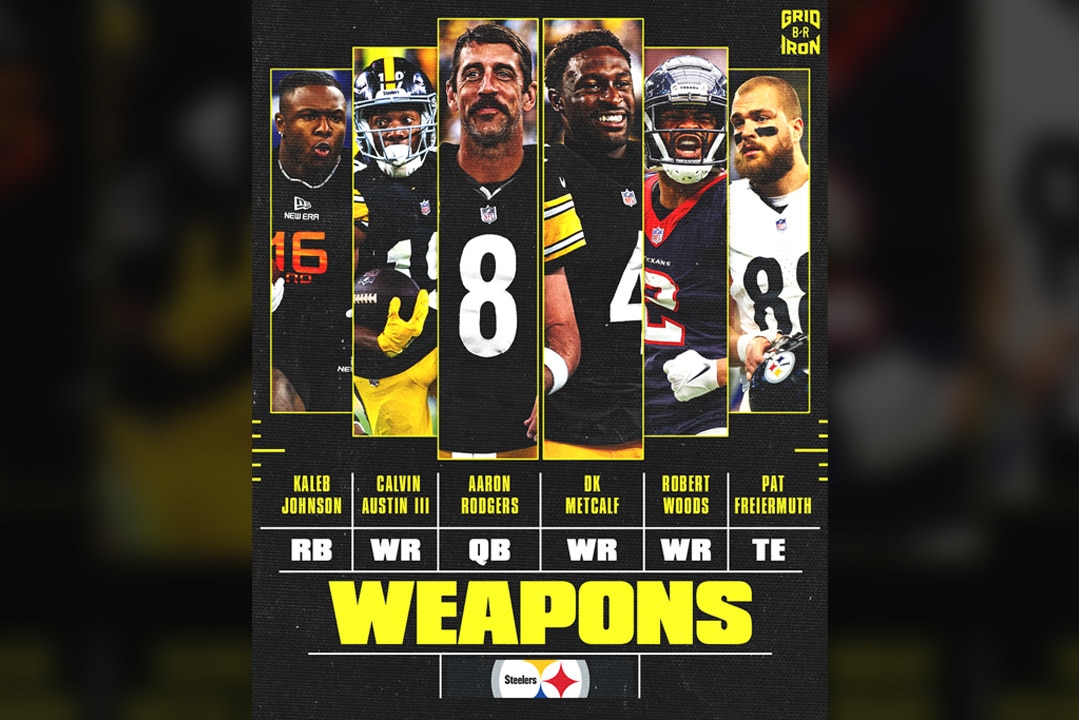 Aaron Rodgers with Pittsburgh Steelers