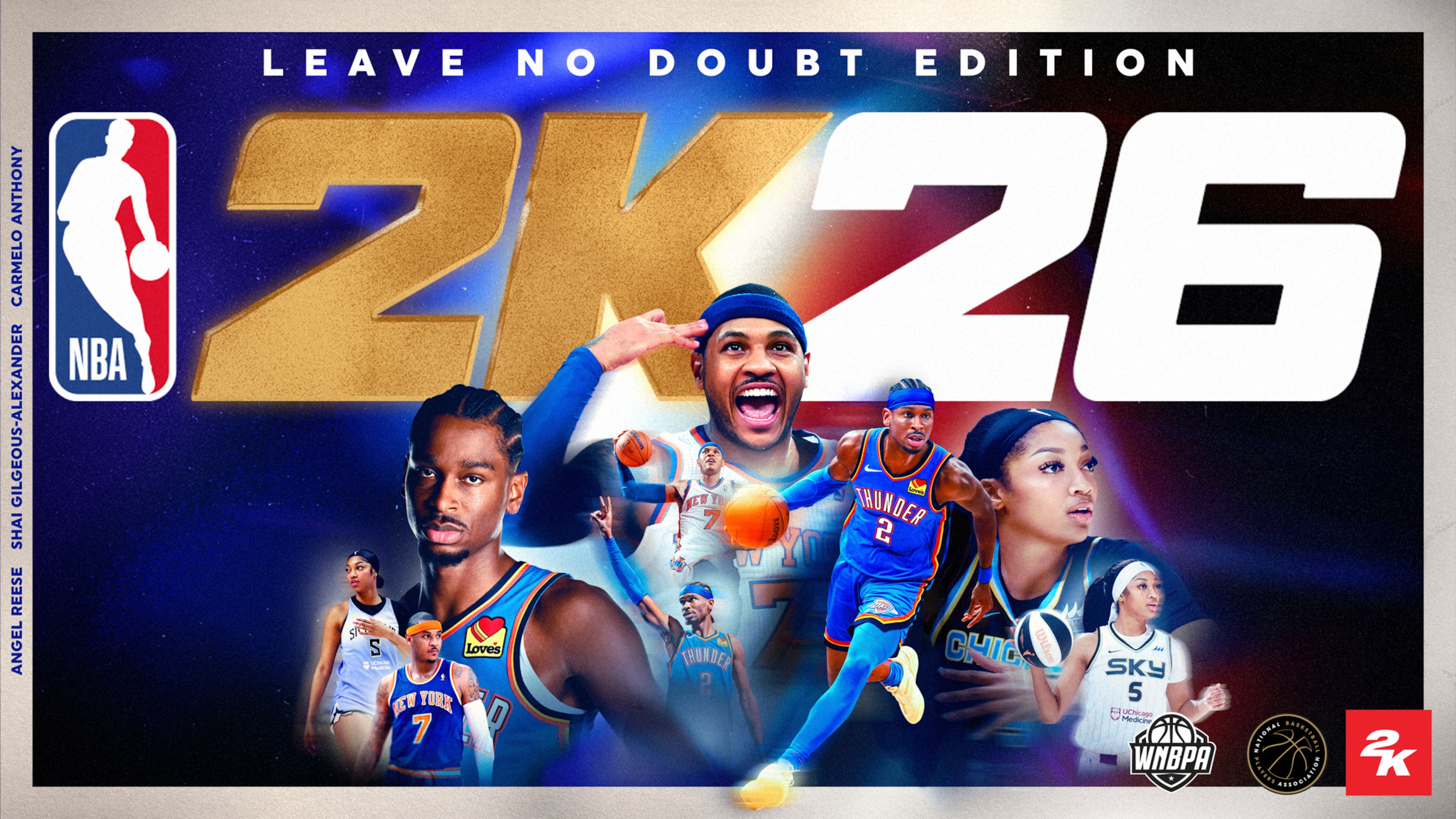 NBA 2K26 Reveals SGA, Angel Reese and Carmelo Anthony Covers and ...