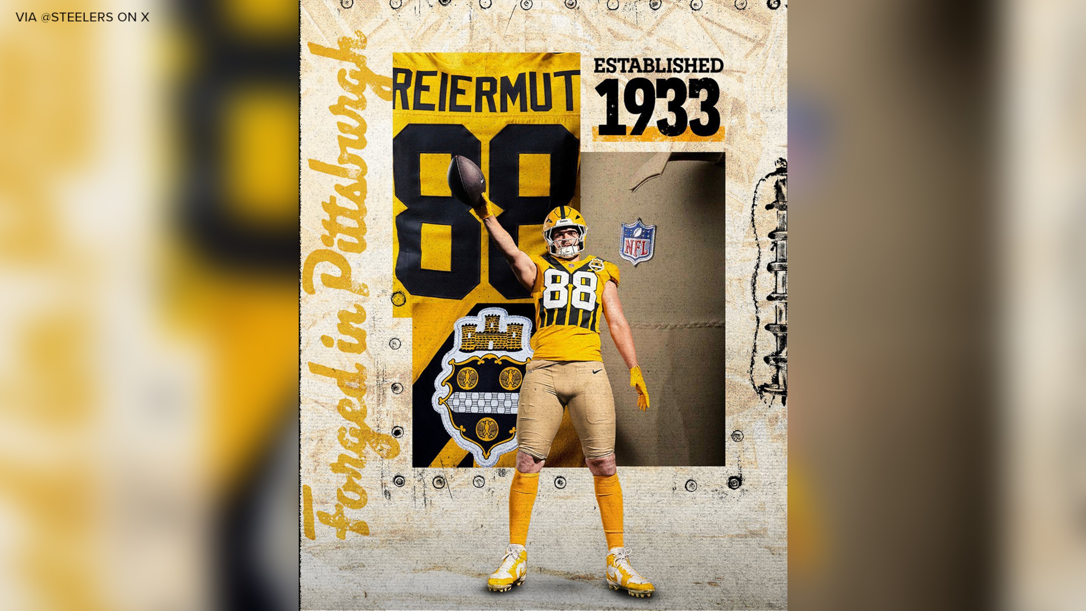 Steelers Unveil Yellow Legacy Throwback Uniforms, Helmet in Video for 2025 NFL Season