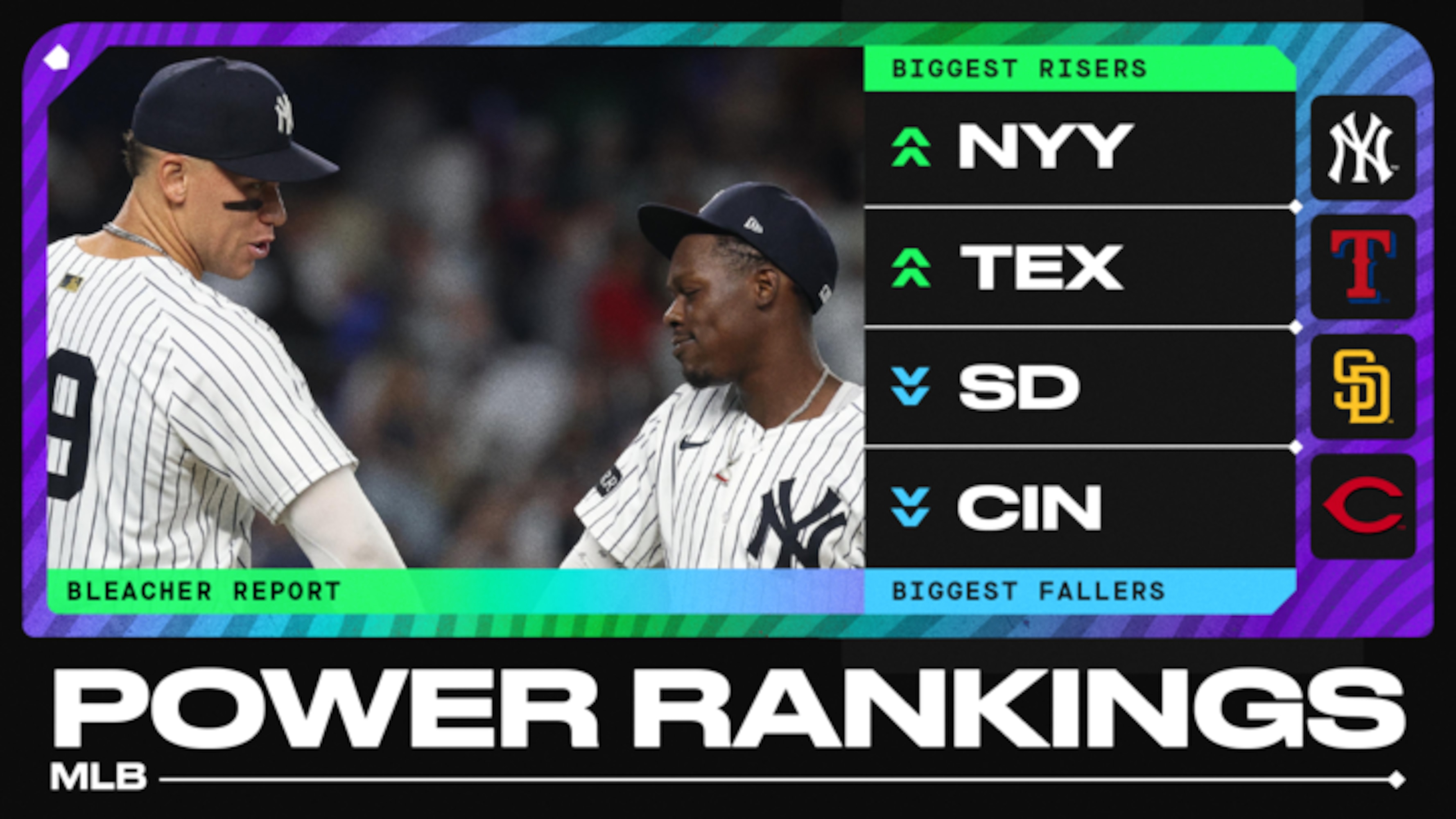 MLB Power Rankings: Yankees and Red Sox Narrow Gap on Blue Jays and Padres, Reds Decline