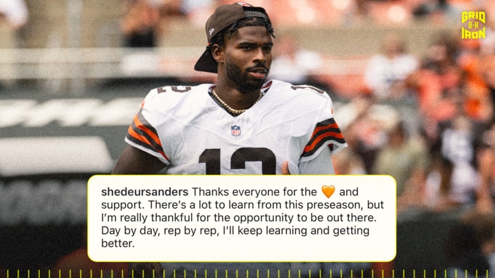 Shedeur Sanders Says He Has 'A Lot to Learn' After Browns Preseason in IG Photo