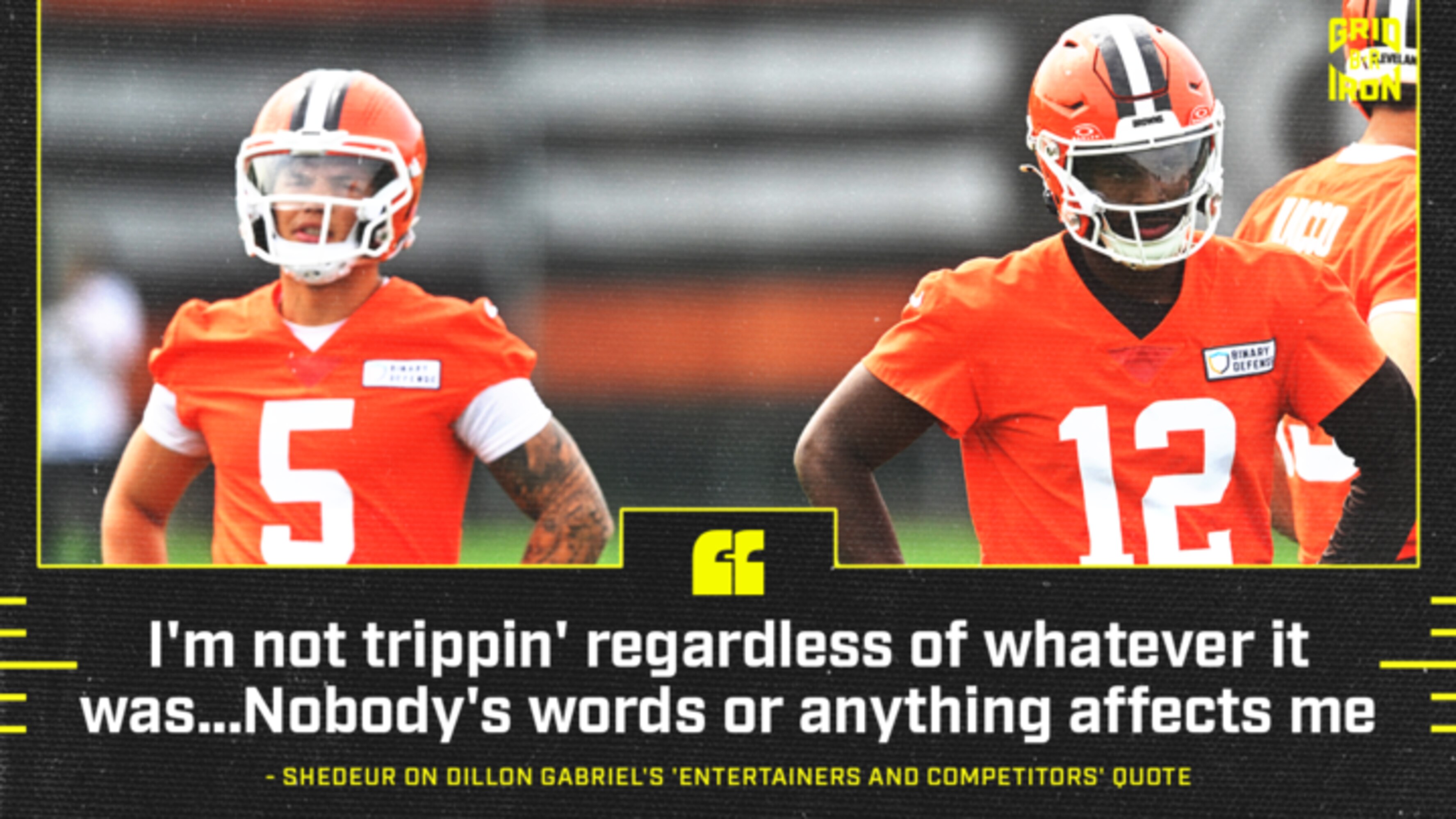 Gabriel Clarifies Remarks Amid Quarterback Rivalry Tension
