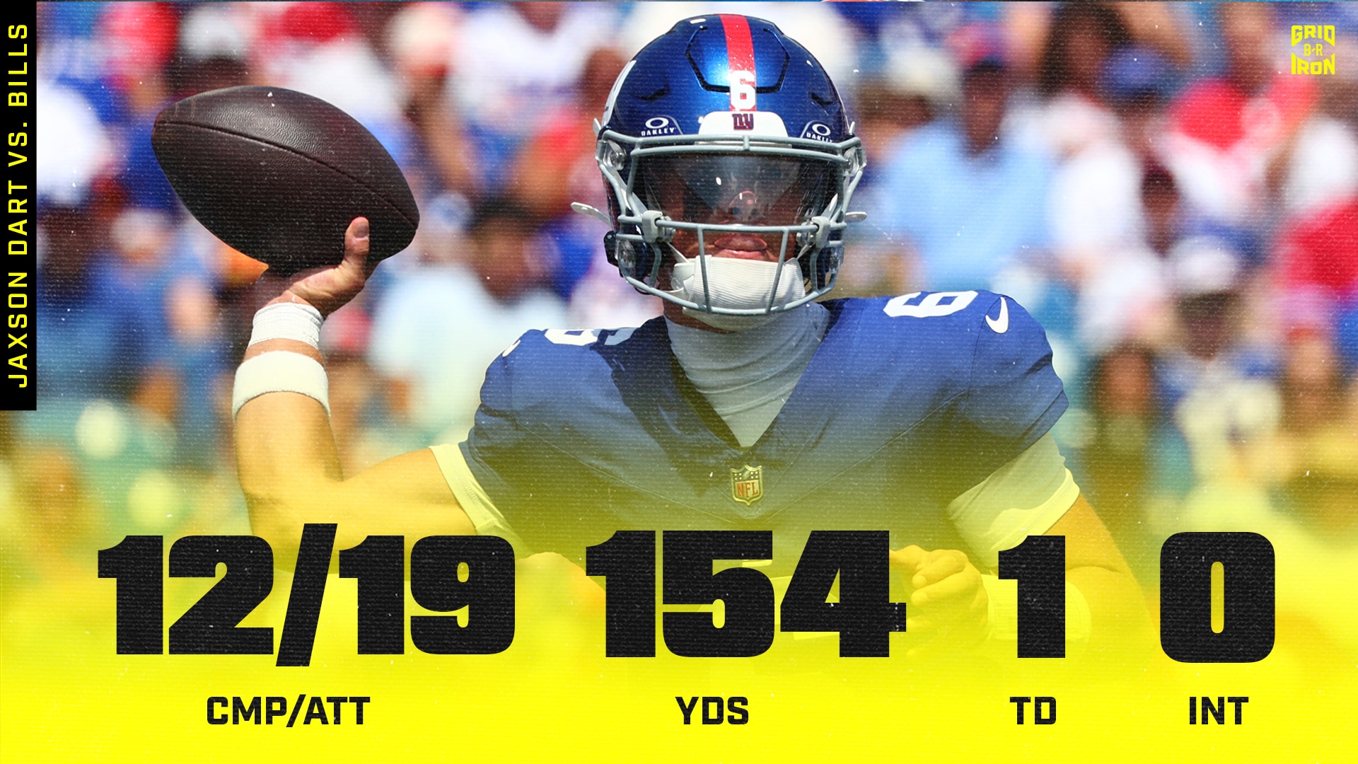 Jaxson Dart Shines in NFL Preseason Debut, Thrills Giants Fans with TD vs. Bills