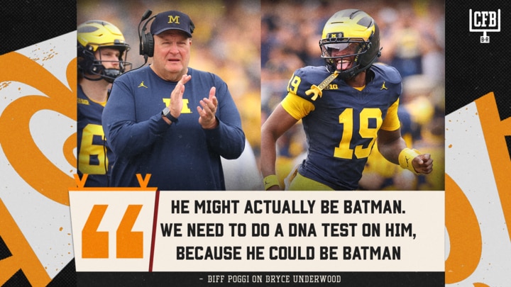 Michigan Interim HC Says Bryce Underwood ‘Might Actually Be Batman’ After Win vs. CMU
