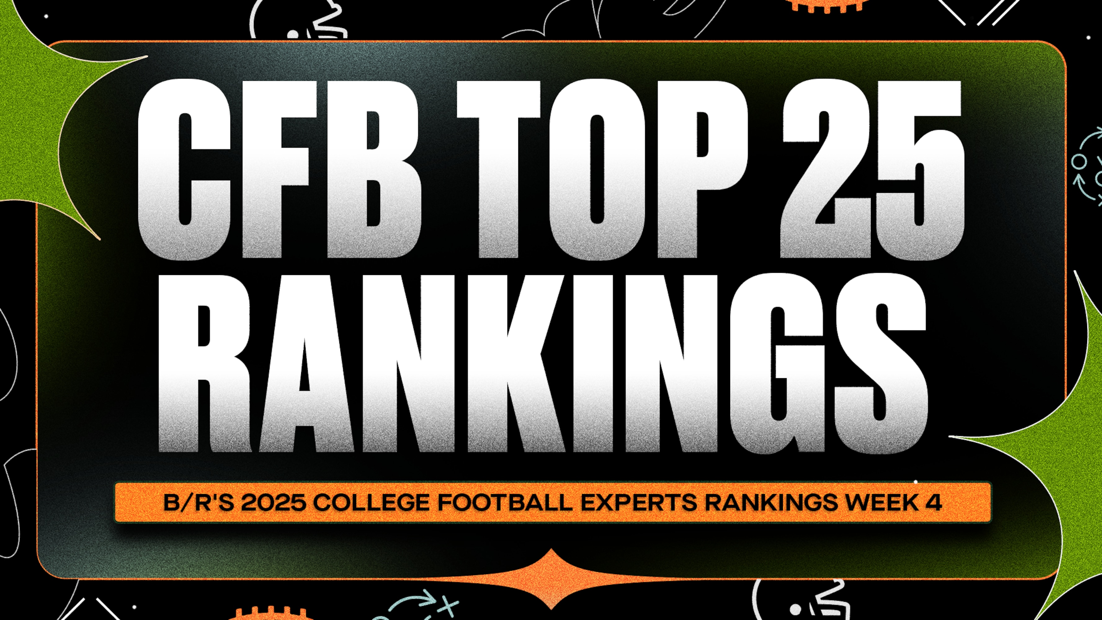 B/R’s 2025 College Football Experts Top 25 Rankings After Week 4