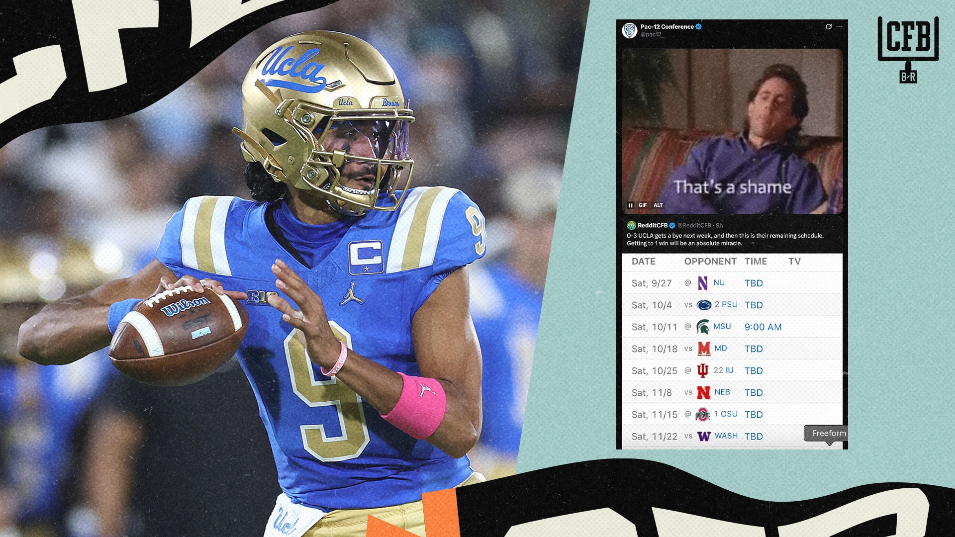 Pac-12 Trolls UCLA with Seinfeld Meme After Loss to New Mexico in Reported $1.2M Game
