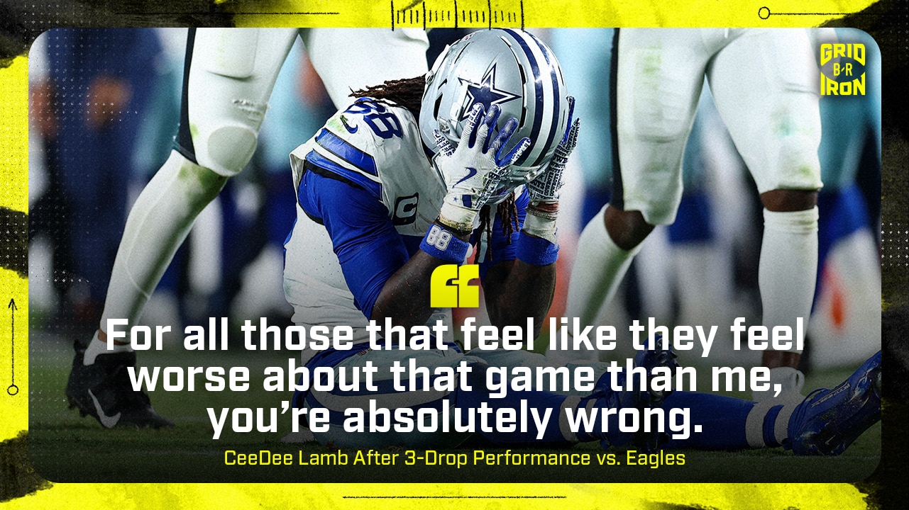 Cowboys’ CeeDee Lamb Says He Didn’t Sleep Much After Drops in Loss to Eagles