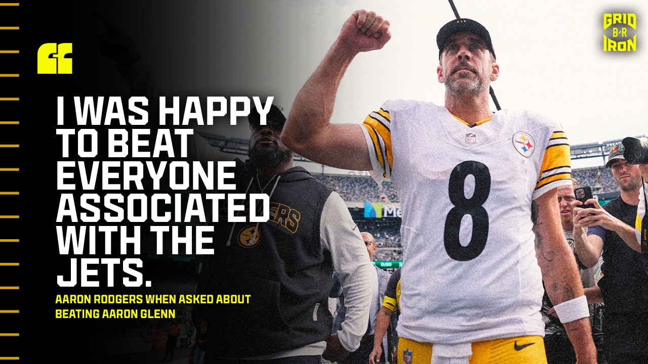 Steelers’ Aaron Rodgers Says He Was ‘Happy to Beat Everyone Associated with the Jets’