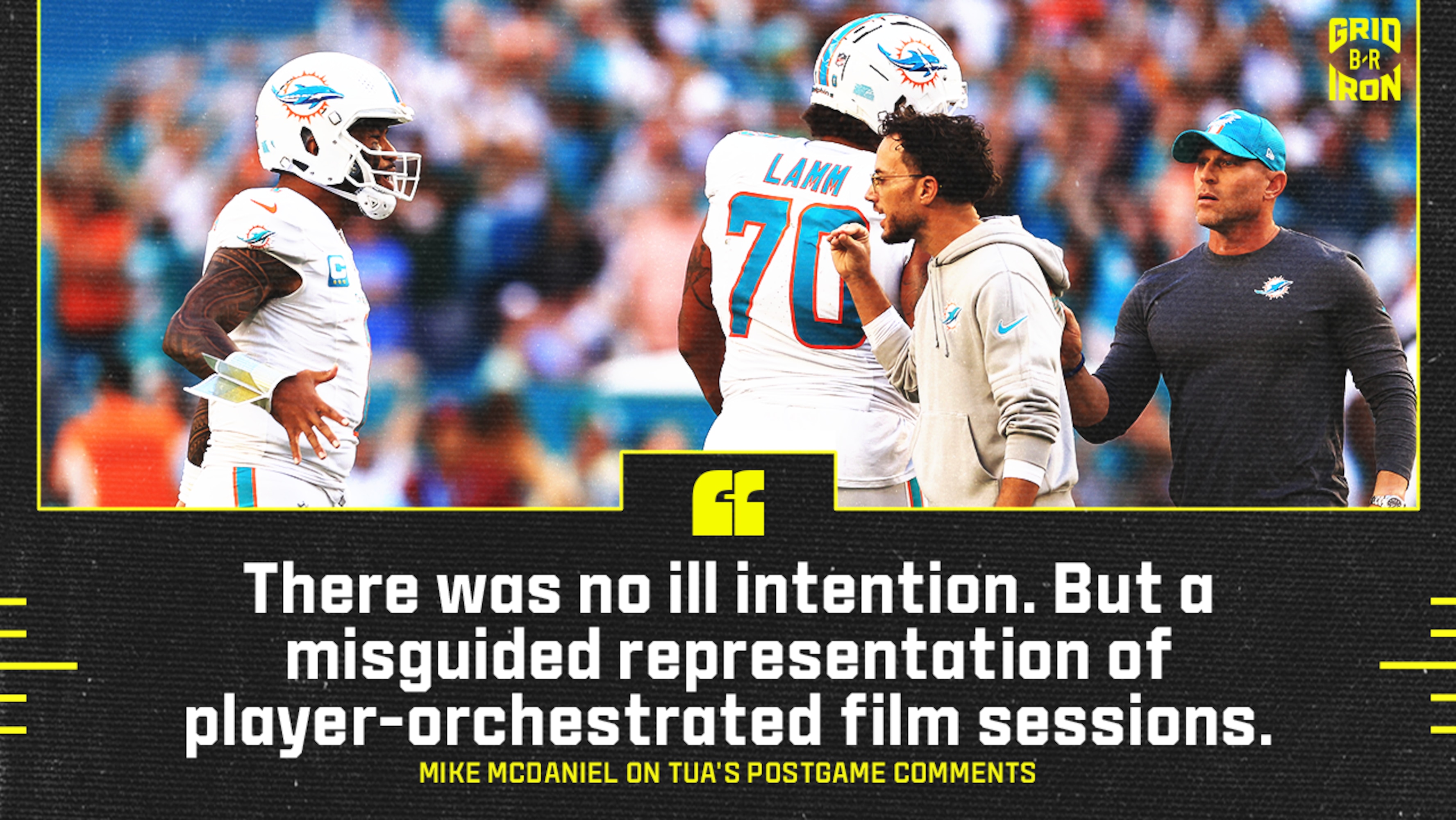 Tua Calling Out Dolphins Players Was ‘Misguided Representation,’ Says Mike McDaniel 