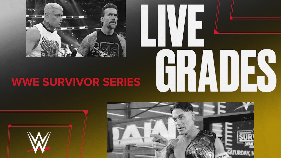 WWE Survivor Series WarGames promotional image featuring top Superstars