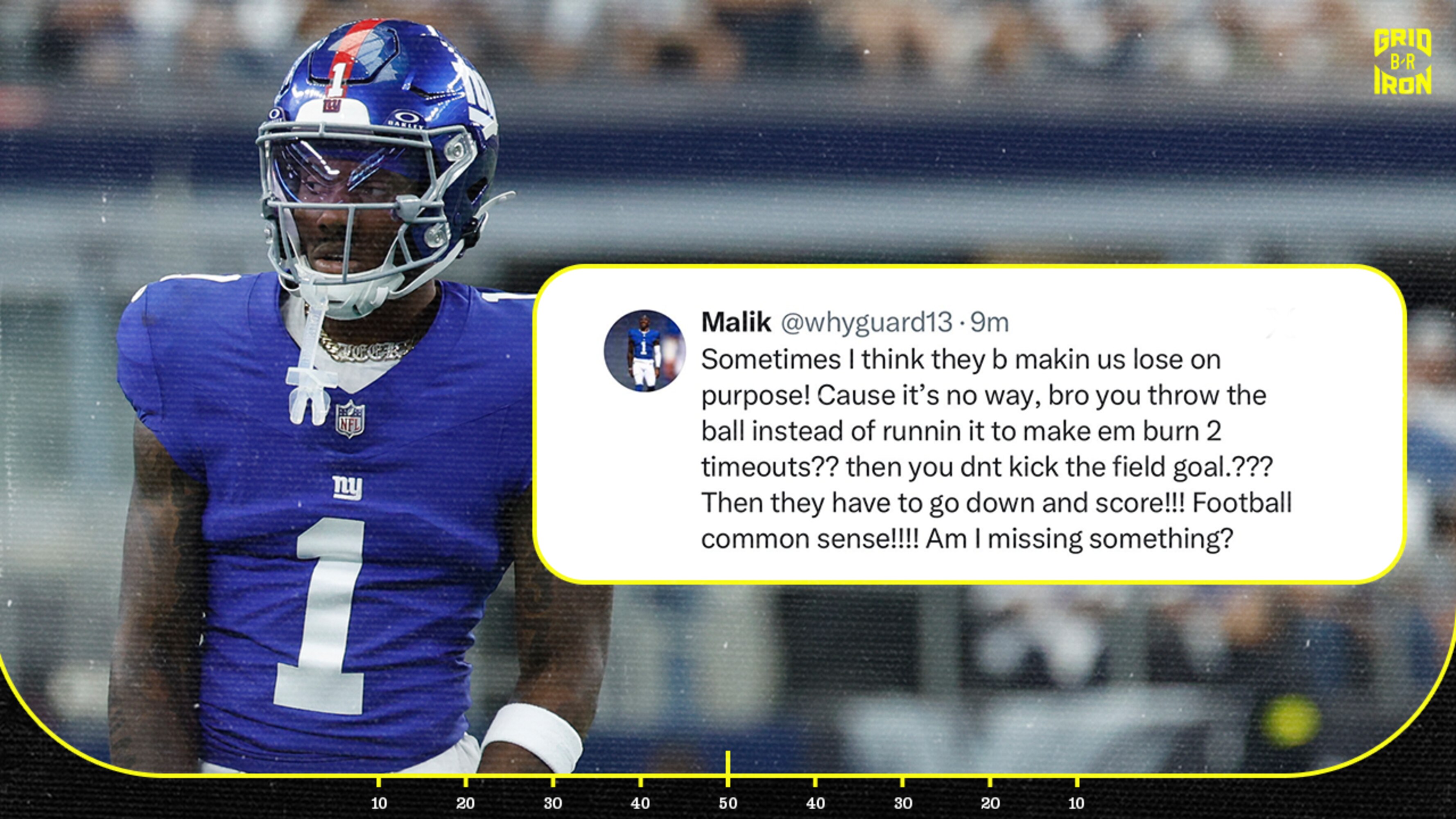 Giants' Nabers Criticizes Coaches After Overtime Loss