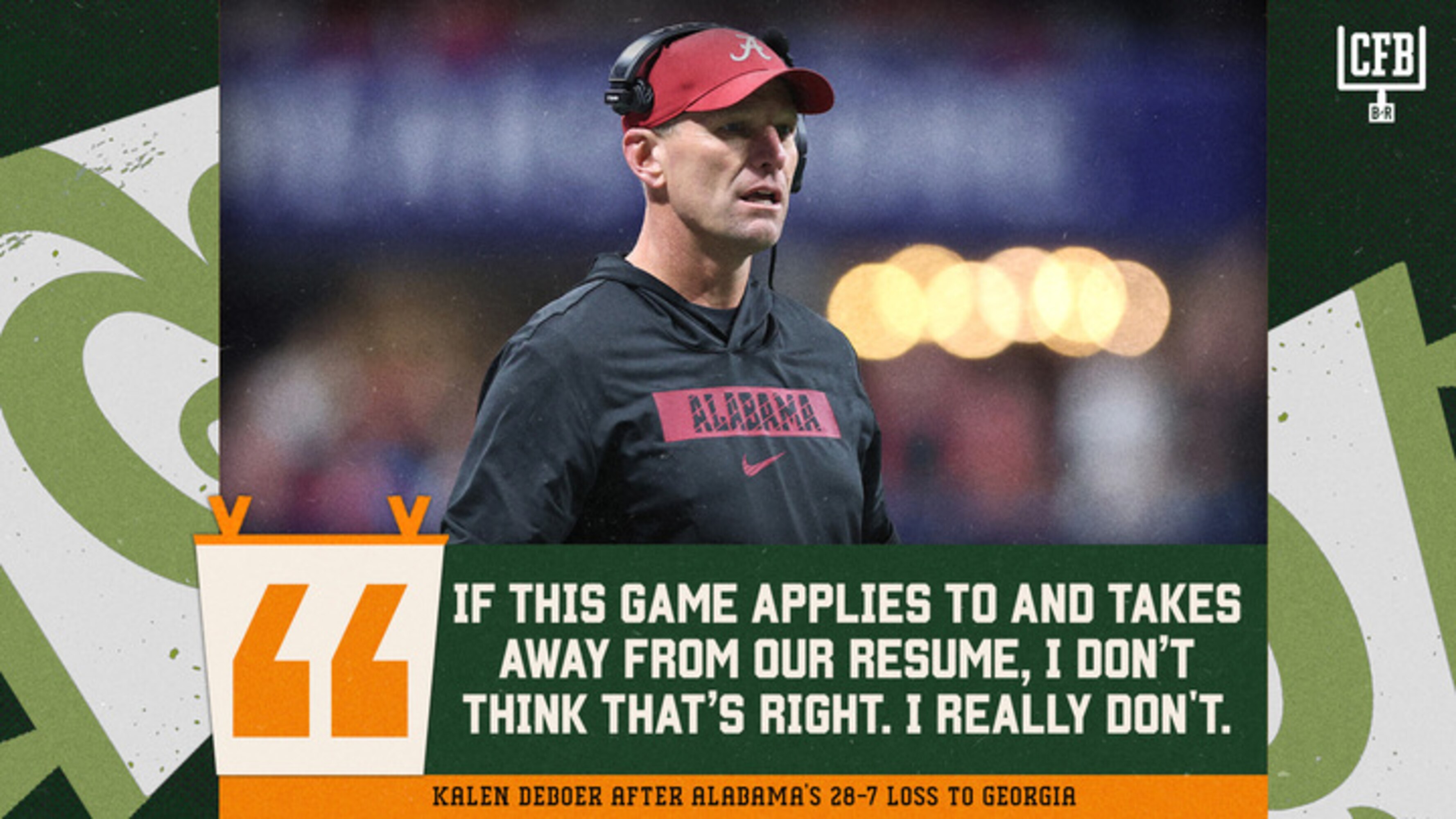 Image for Kalen DeBoer, Ty Simpson Tout Alabama's CFP Bracket Resume Despite Loss to Georgia