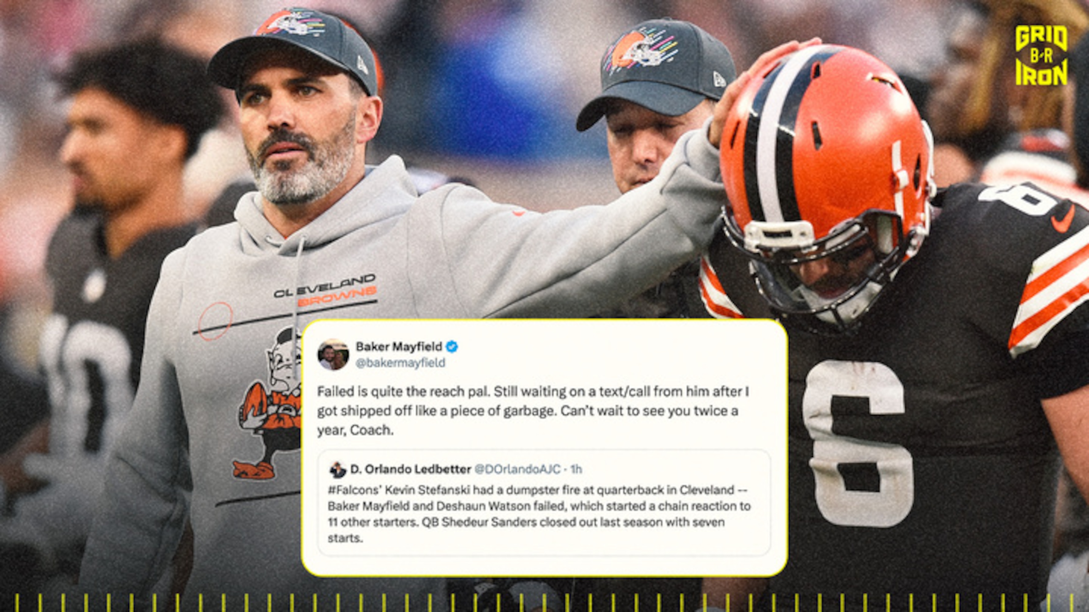 Baker Mayfield Calls Out Stefanski After QB 'Shipped Off Like a Piece of Garbage,' Eyes Bucs-Falcons