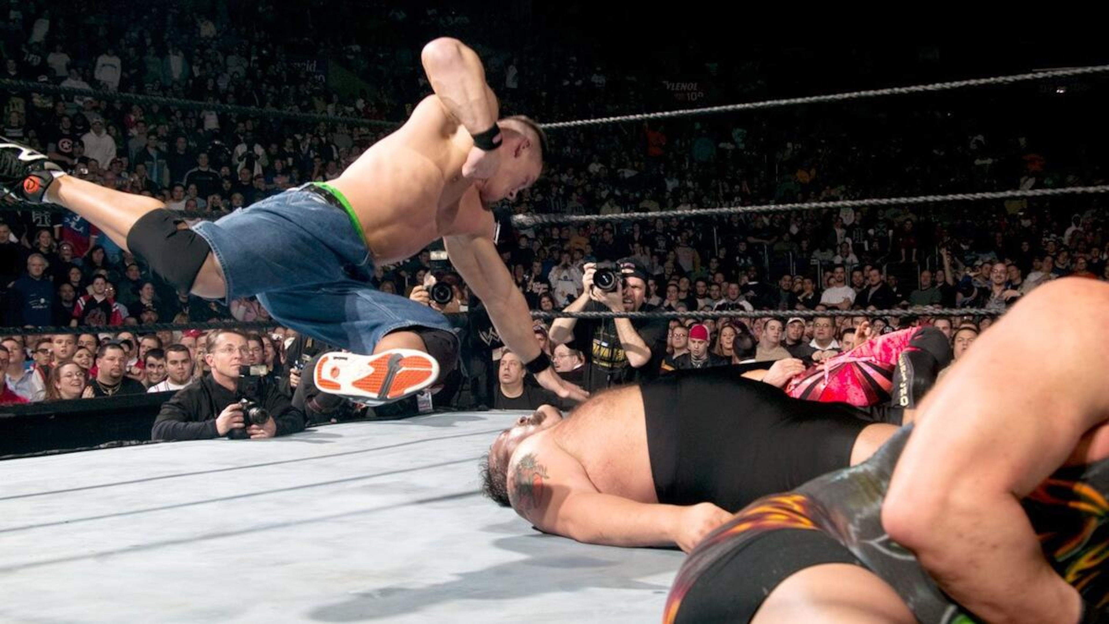 John Cena at the 2004 WWE Royal Rumble John Cena at the 2004 WWE Royal Rumble