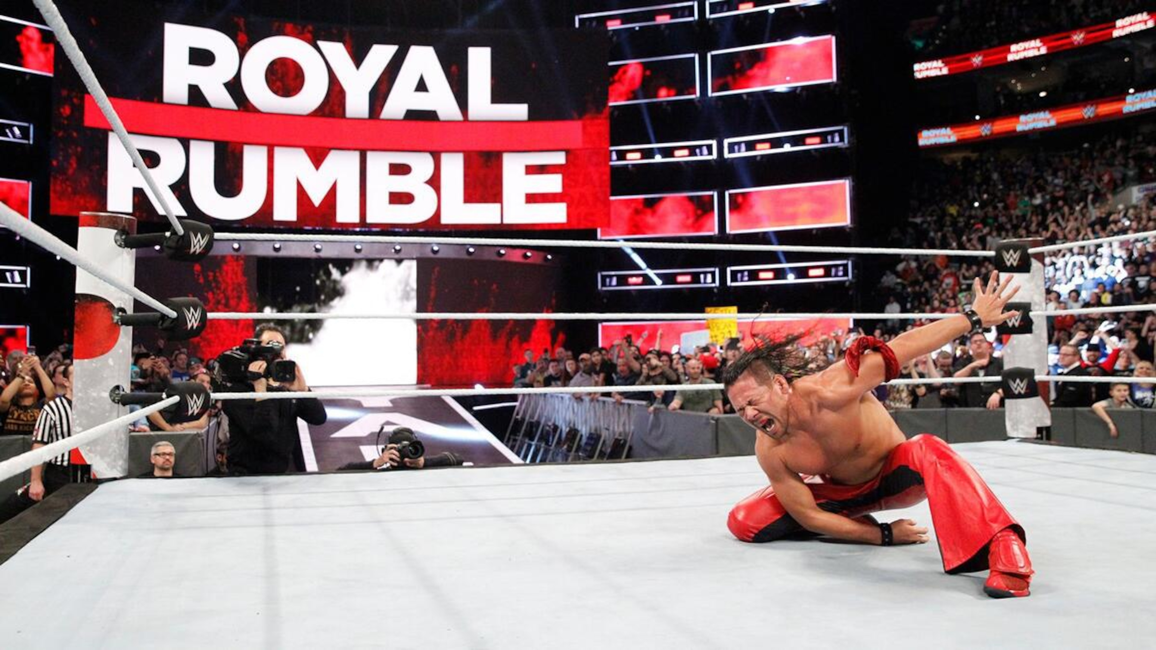 Shinsuke Nakamura at the 2018 WWE Royal Rumble Shinsuke Nakamura at the 2018 WWE Royal Rumble