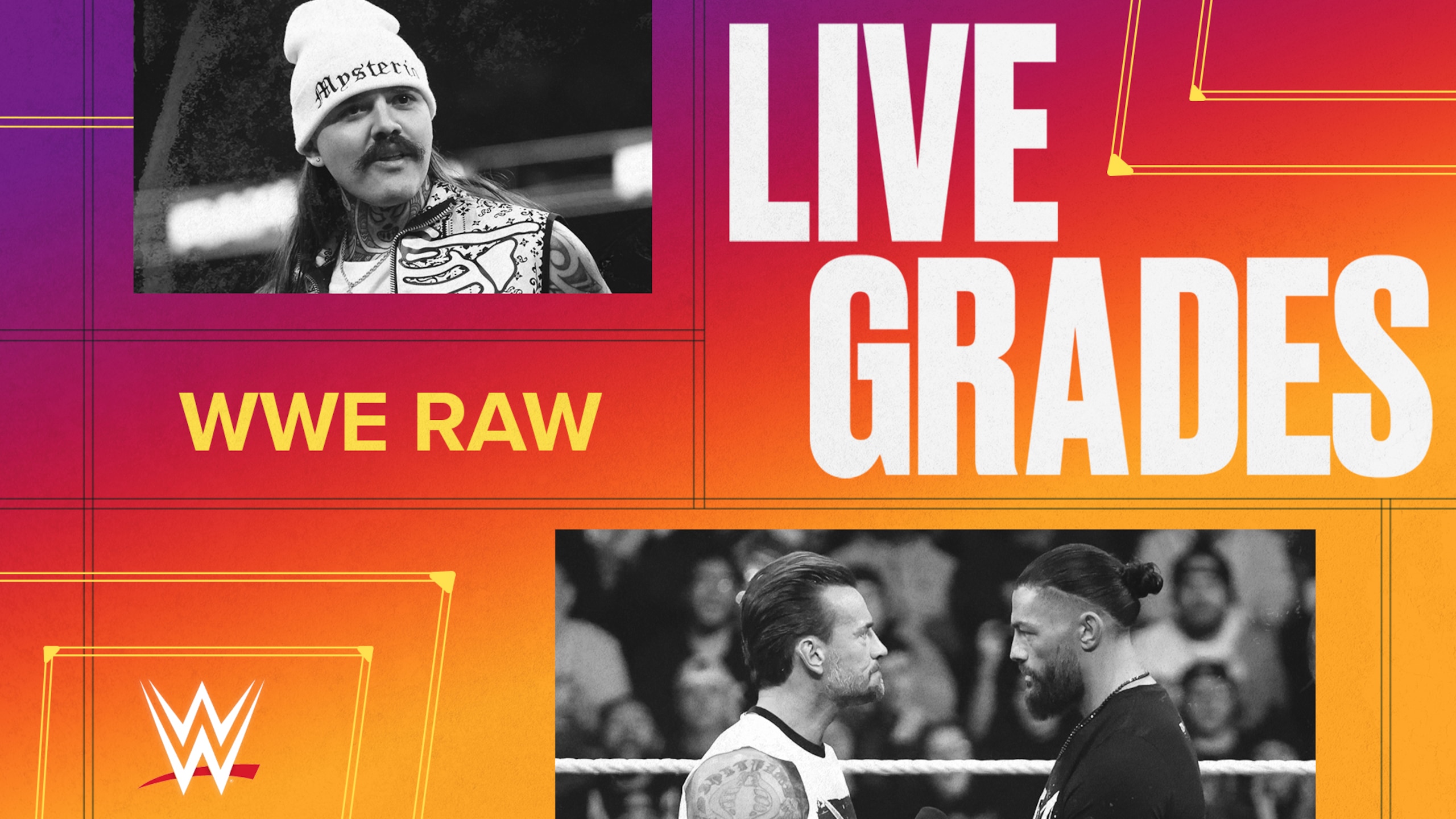 WWE Raw Live Grades Graphic WWE Raw Live Grades Graphic