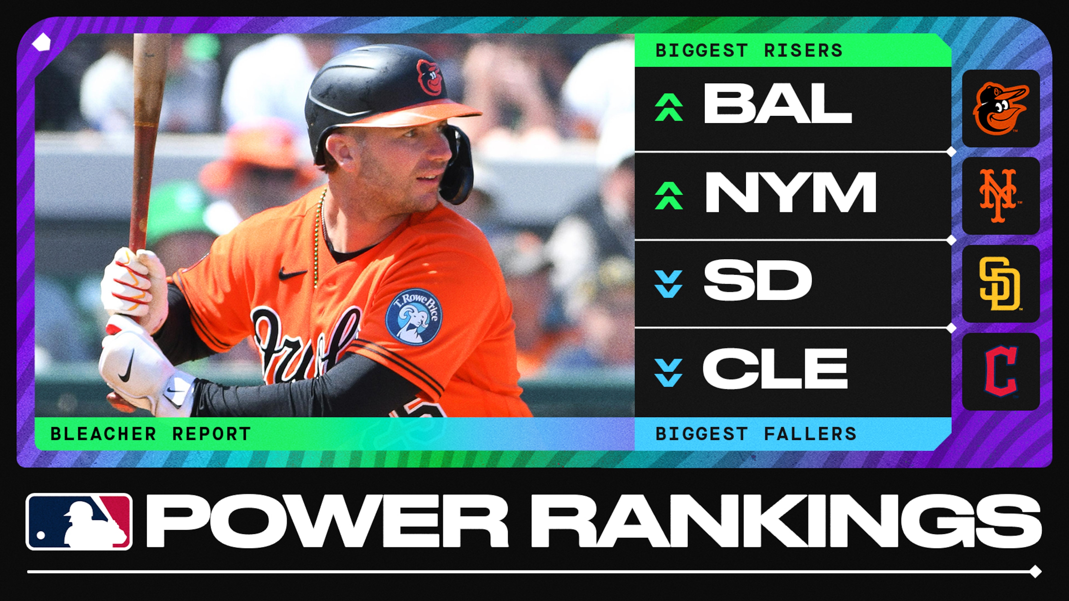 MLB Power Rankings graphic