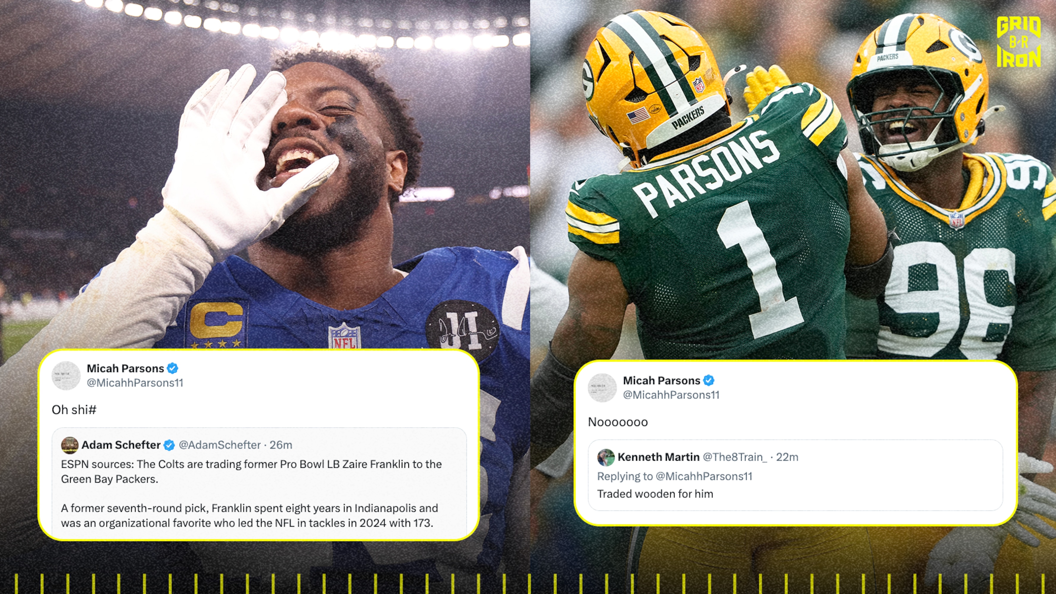 Micah Parsons Reacts to Packers' Reported Zaire Franklin Trade amid Rashan Gary Rumors