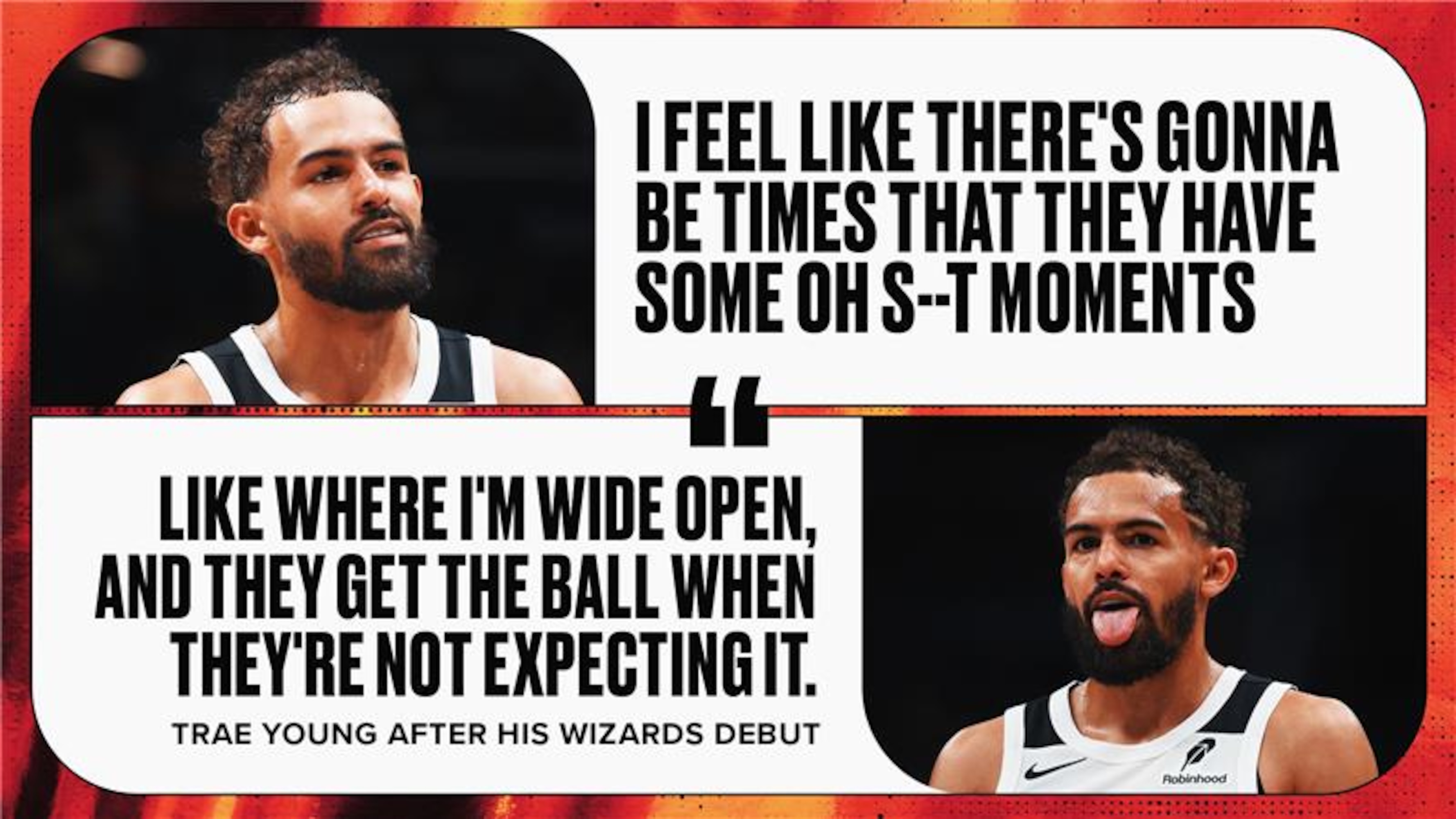 Trae Young Expects 'Oh S--t Moments' From Wizards Teammates After Debut vs. Jazz