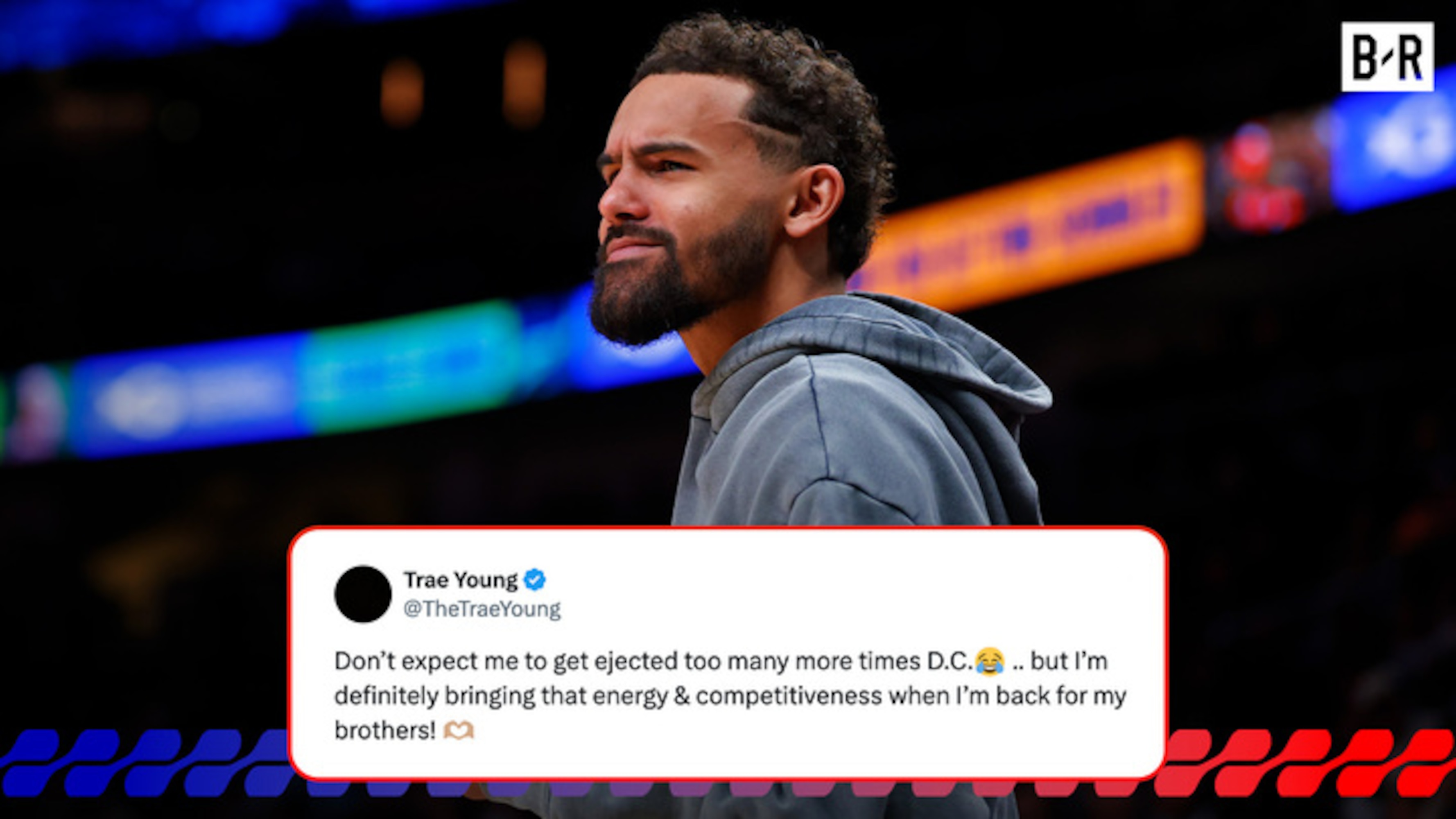 Trae Young Reacts to Ejection From Wizards Bench vs. Rockets in Video Ahead of Debut