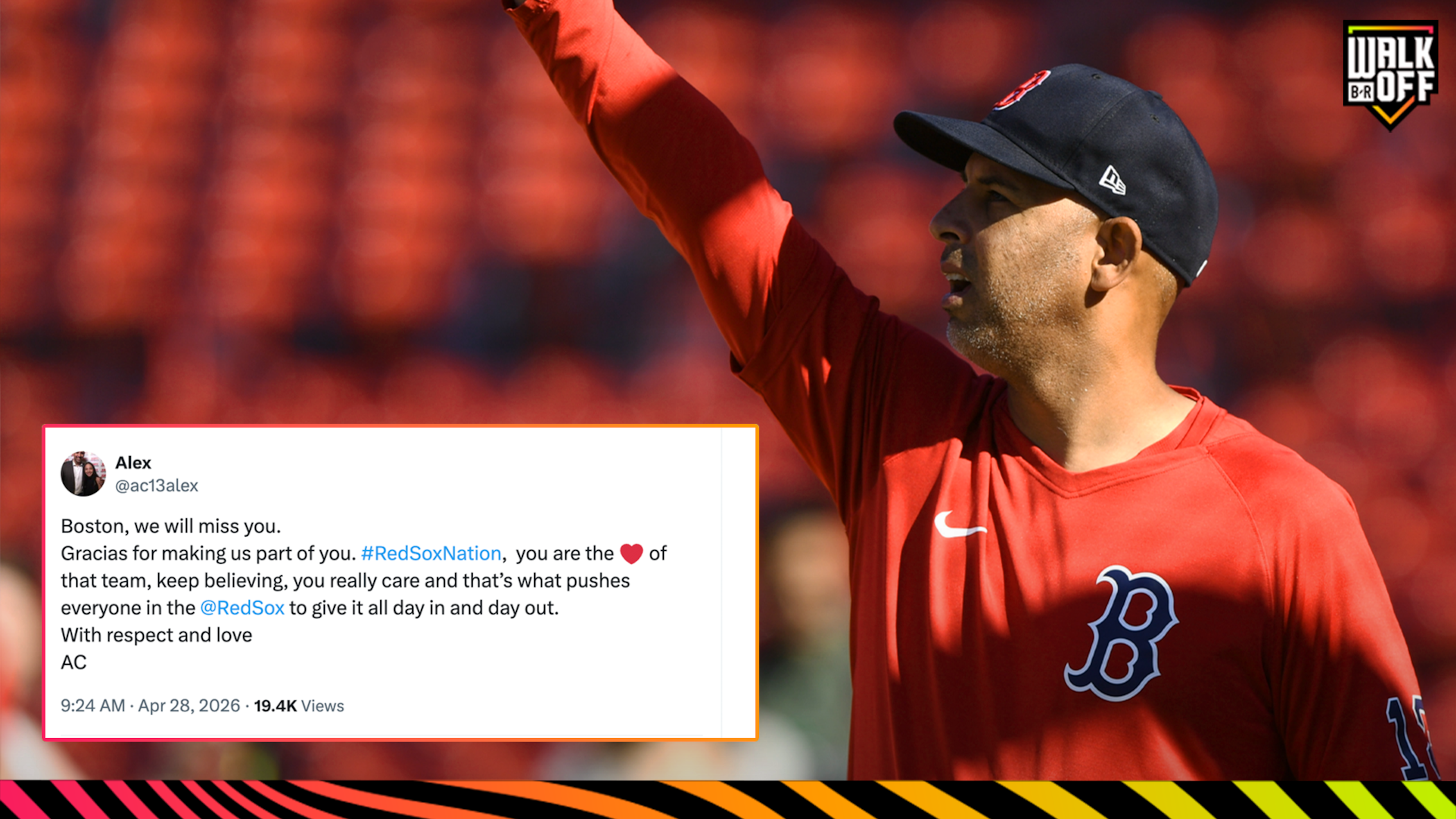 Alex Cora Drops New Statement on Boston After Red Sox Firing 2 Days After 'Happy!' Post