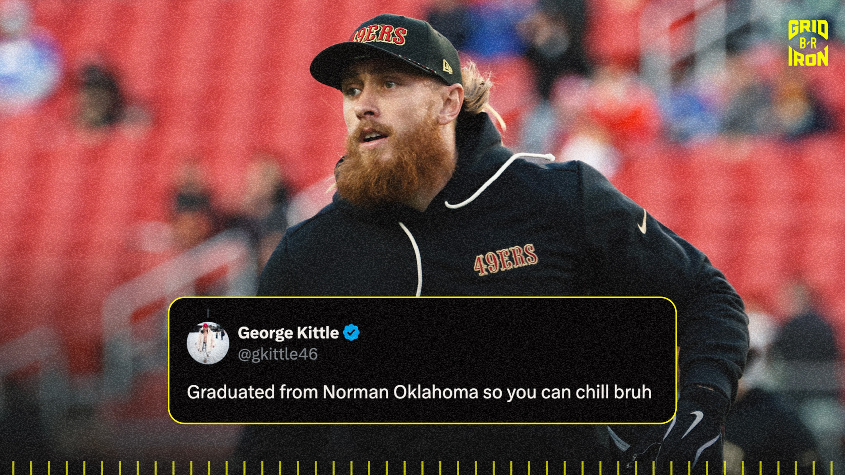 George Kittle Claps Back at Video Claiming He Became 'Bandwagon' Thunder Fan for NBA Playoffs