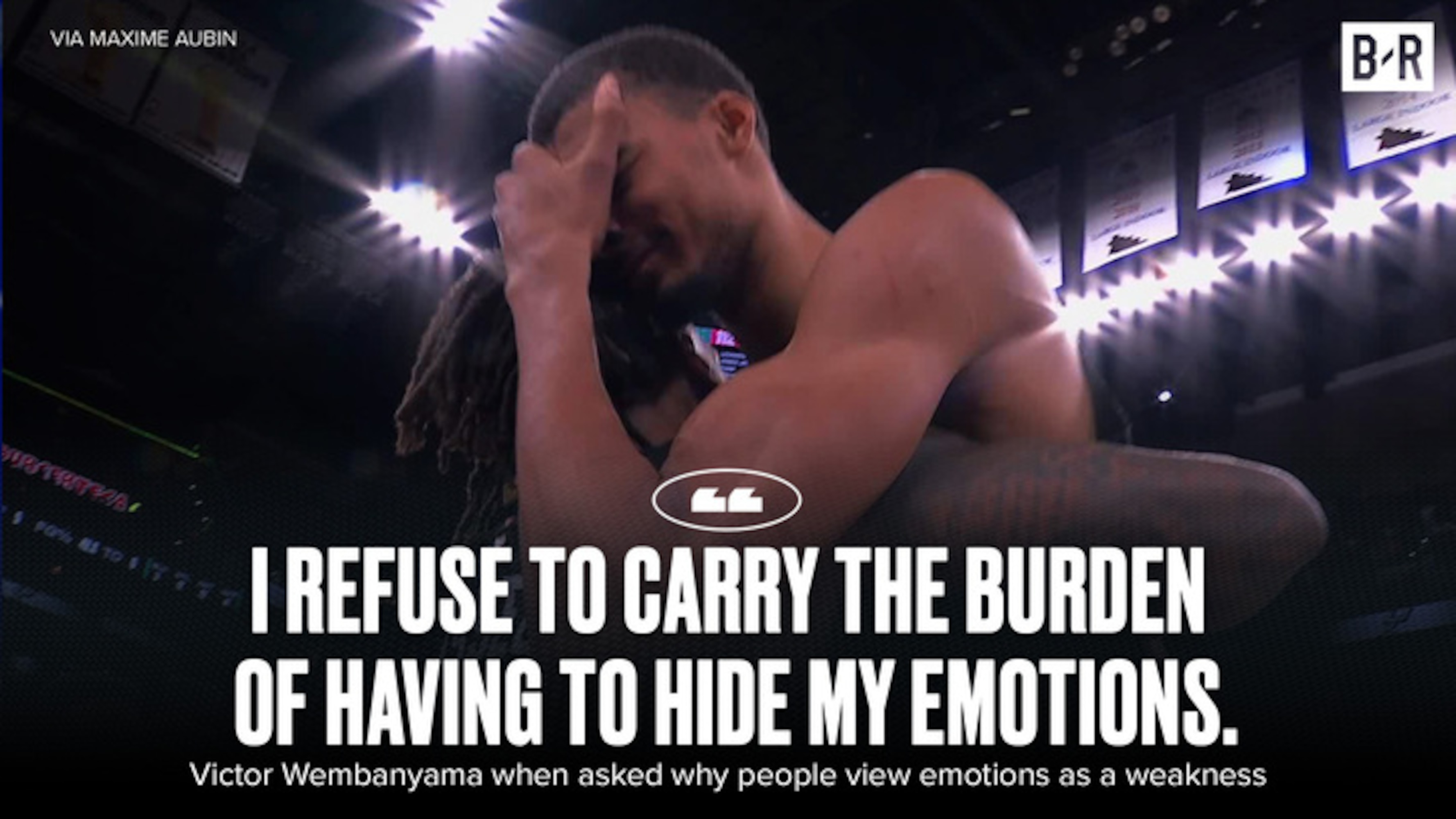Wembanyama defends crying after playoff win