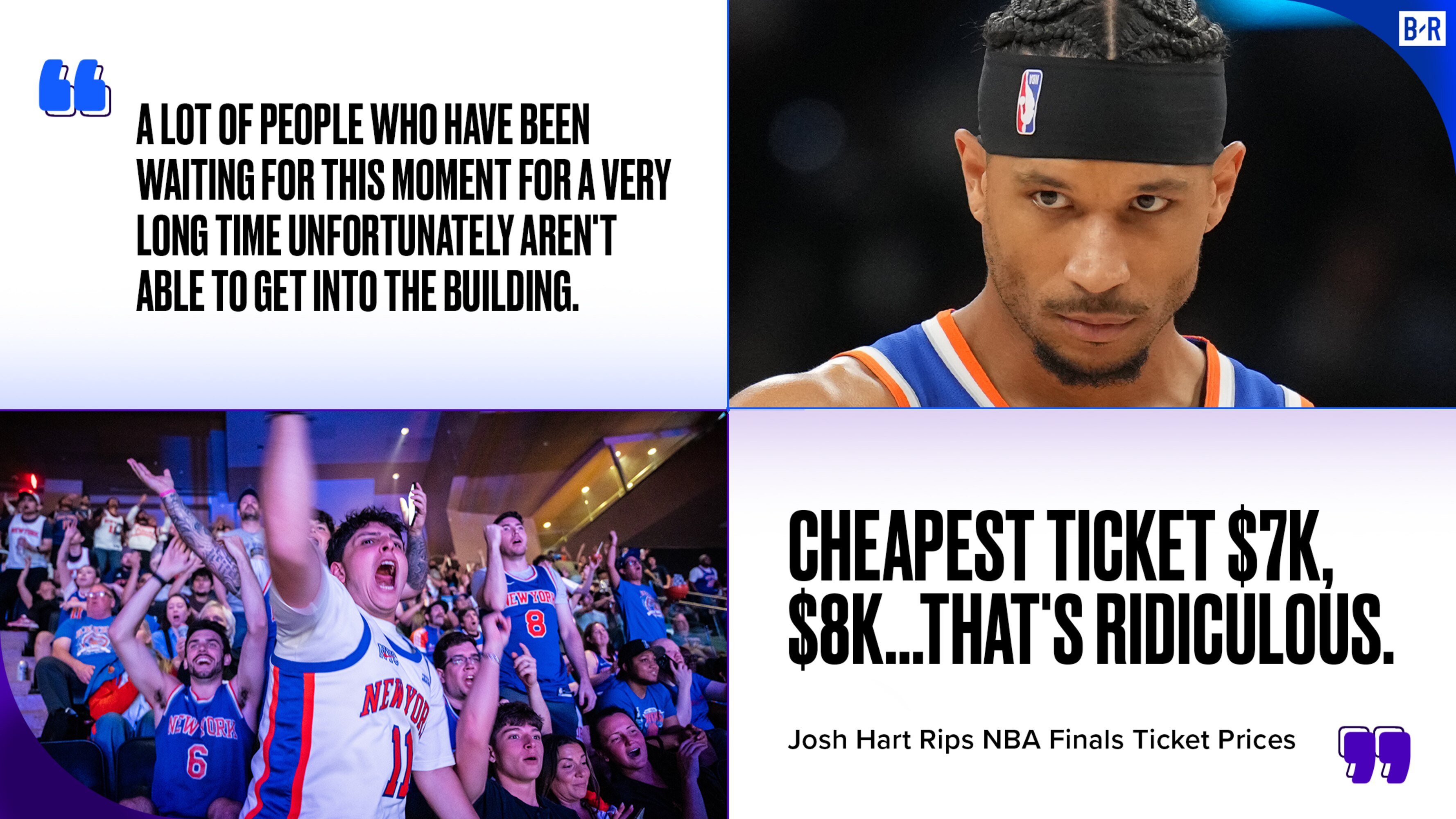 Josh Hart Calls Out 'Ridiculous' NBA Finals Ticket Prices for Knicks vs. Spurs Game 3 - Bleacher Report