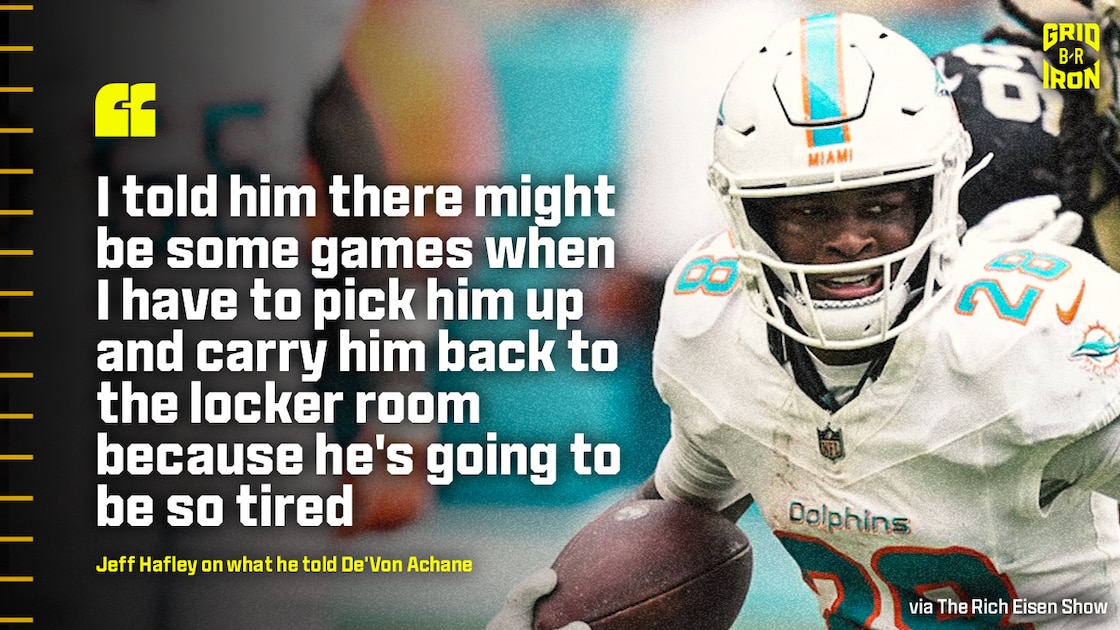 Jeff Hafley Projects Massive 2026 Workload for De'Von Achane