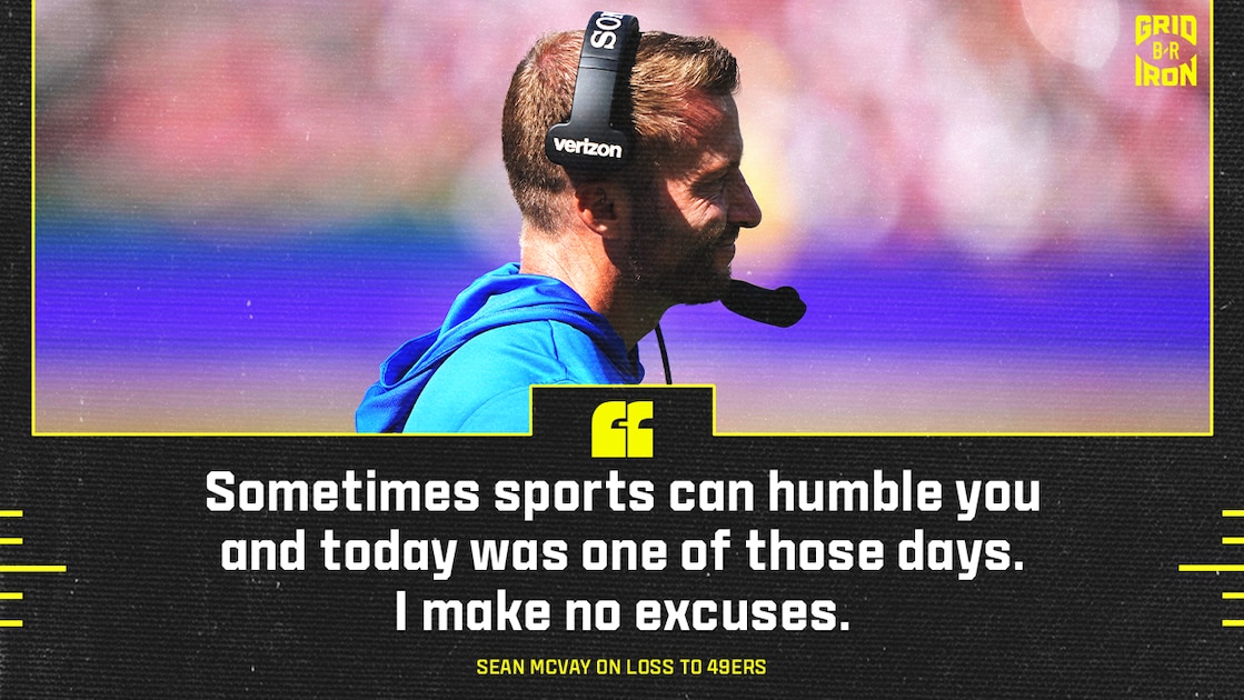 Sean McVay Takes Blame for Rams' Loss to 49ers, Calls Season-Opening Blowout 'Humbling'