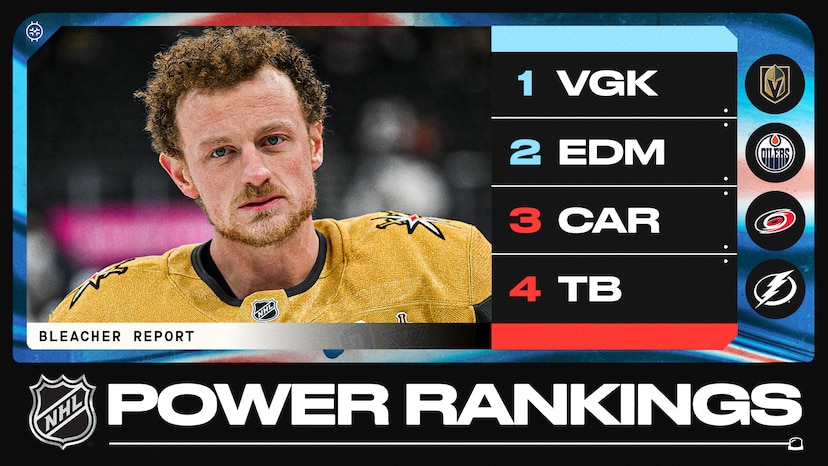 NHL Power Rankings: Golden Knights, Oilers Lead the Way With Hurricanes ...