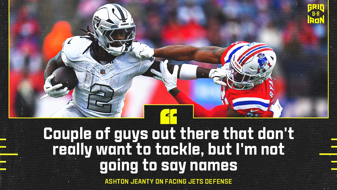 Raiders' Ashton Jeanty Shades Unnamed Jets' Defenders in Video, 'Don't Really Want to Tackle'