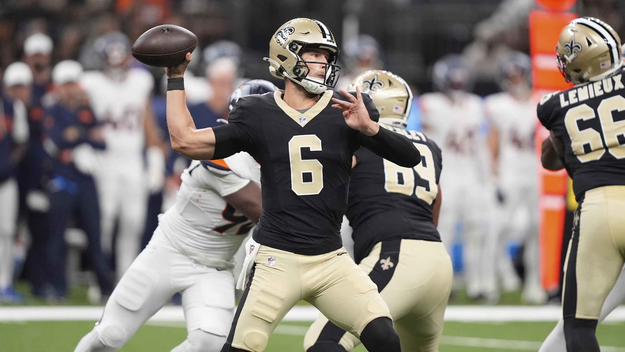 Broncos Saints Football