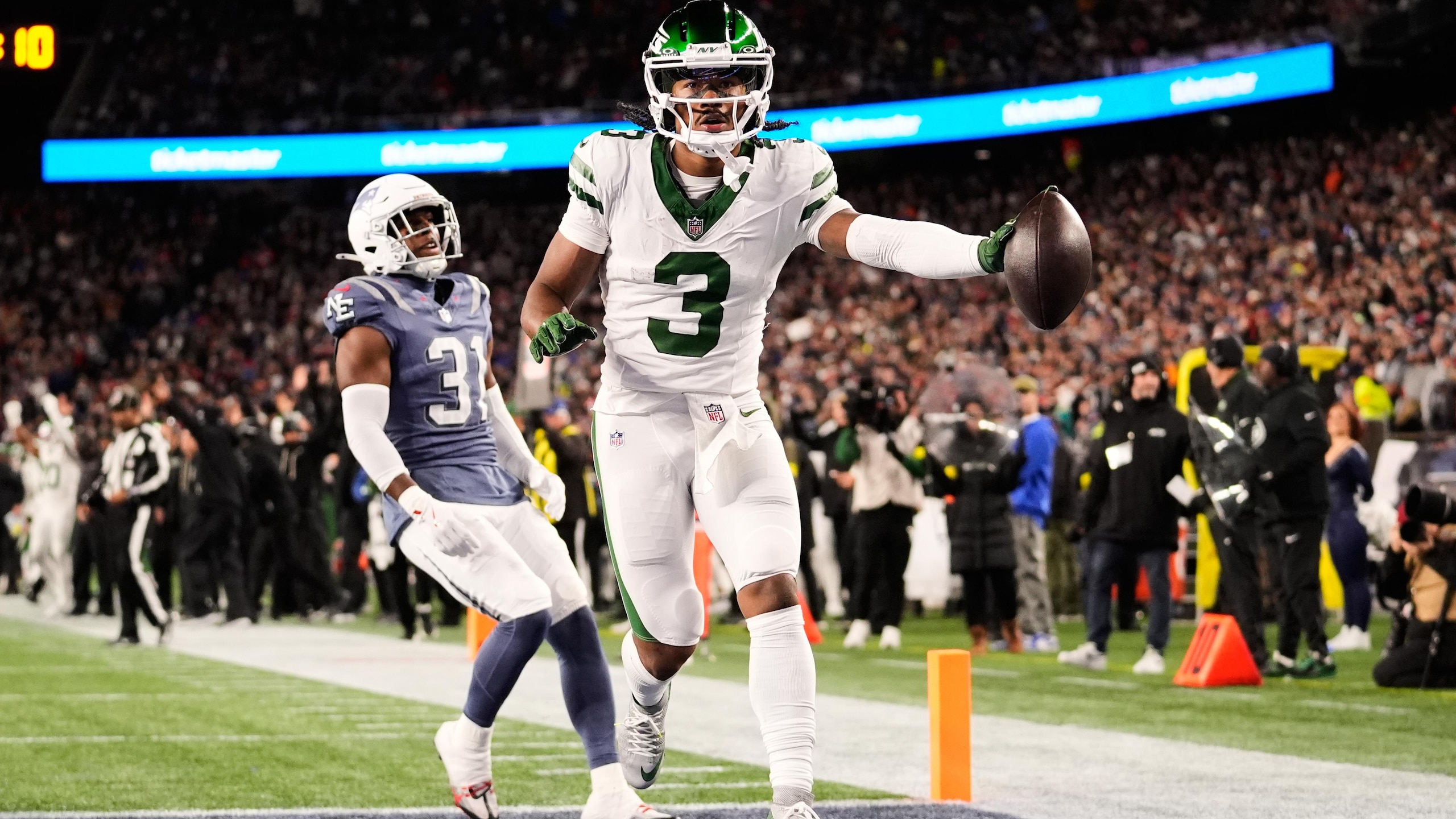 APTOPIX Jets Patriots Football