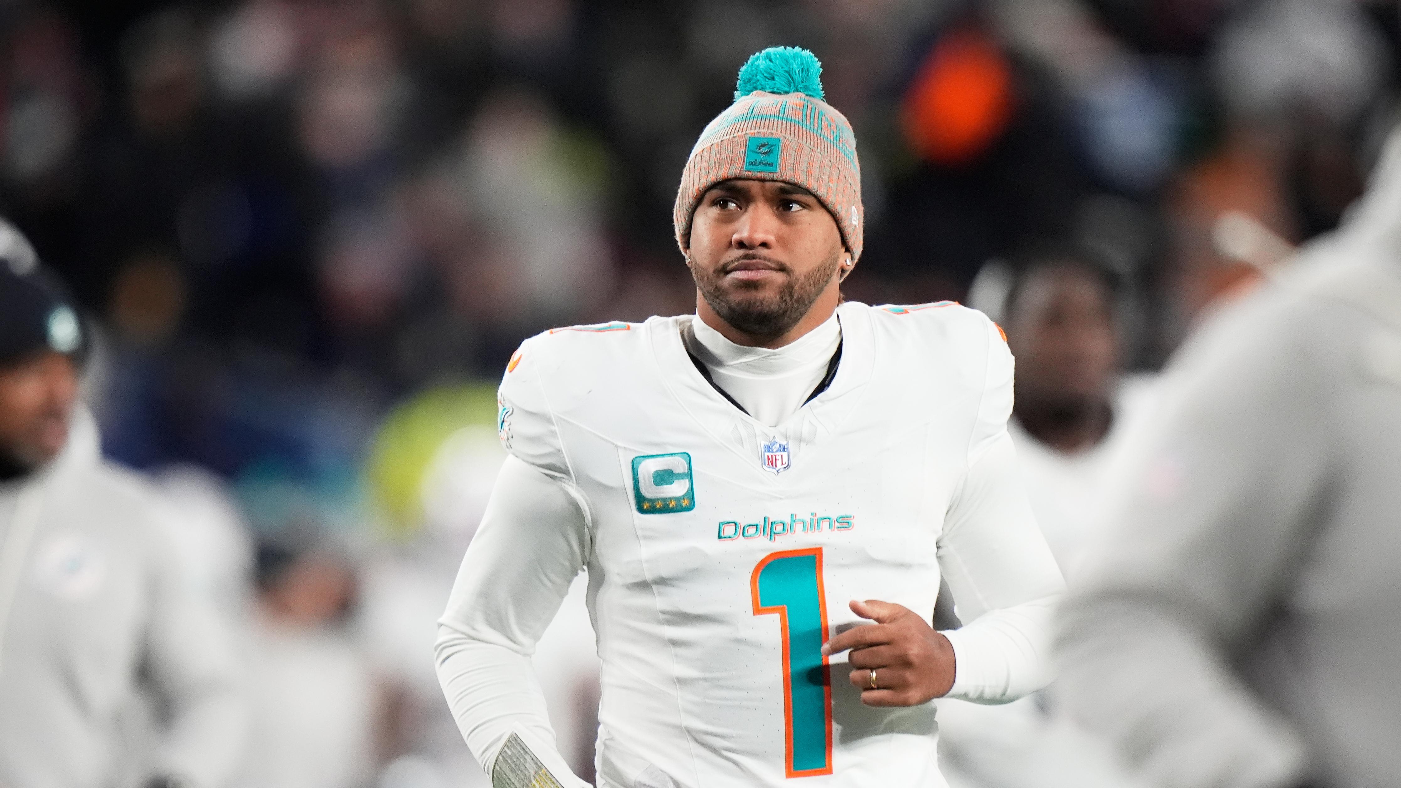 Dolphins-Tagovailoa Released Football