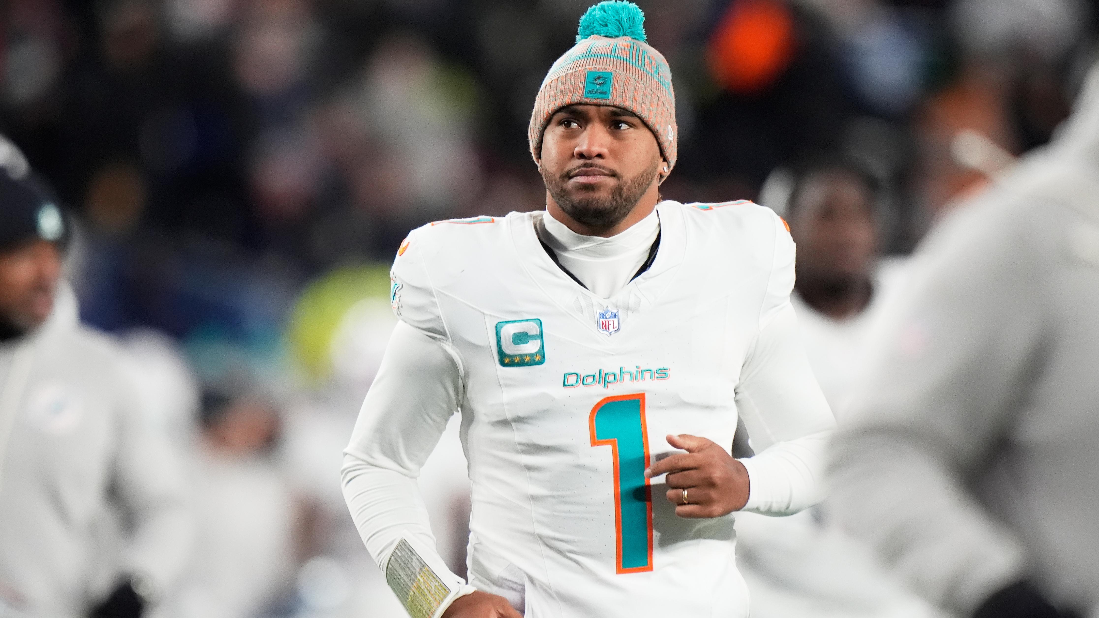 Dolphins-Tagovailoa Released Football