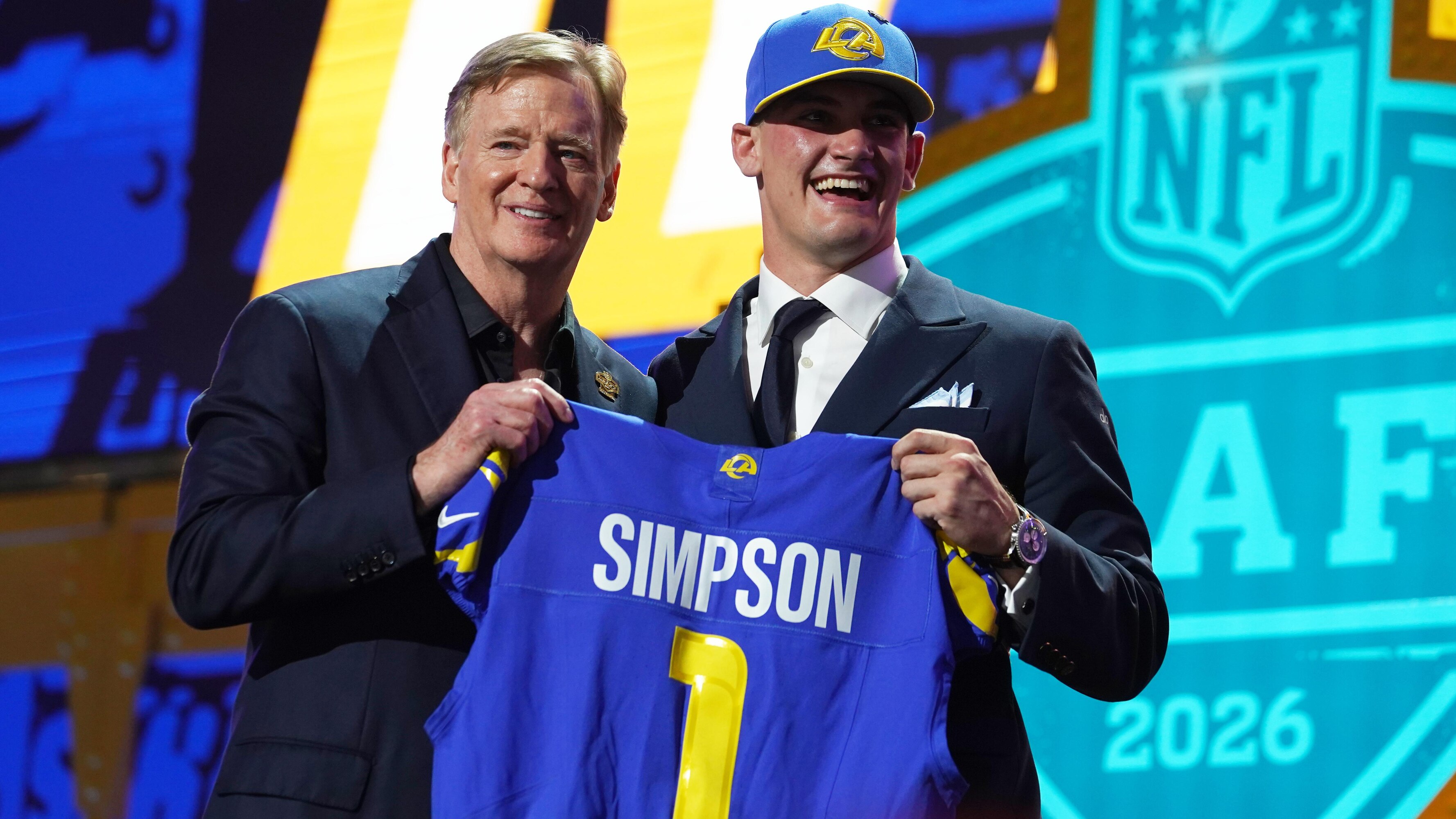 Sean McVay Reacts to Ty Simpson Pick in New Rams Video with GM Les Snead ...