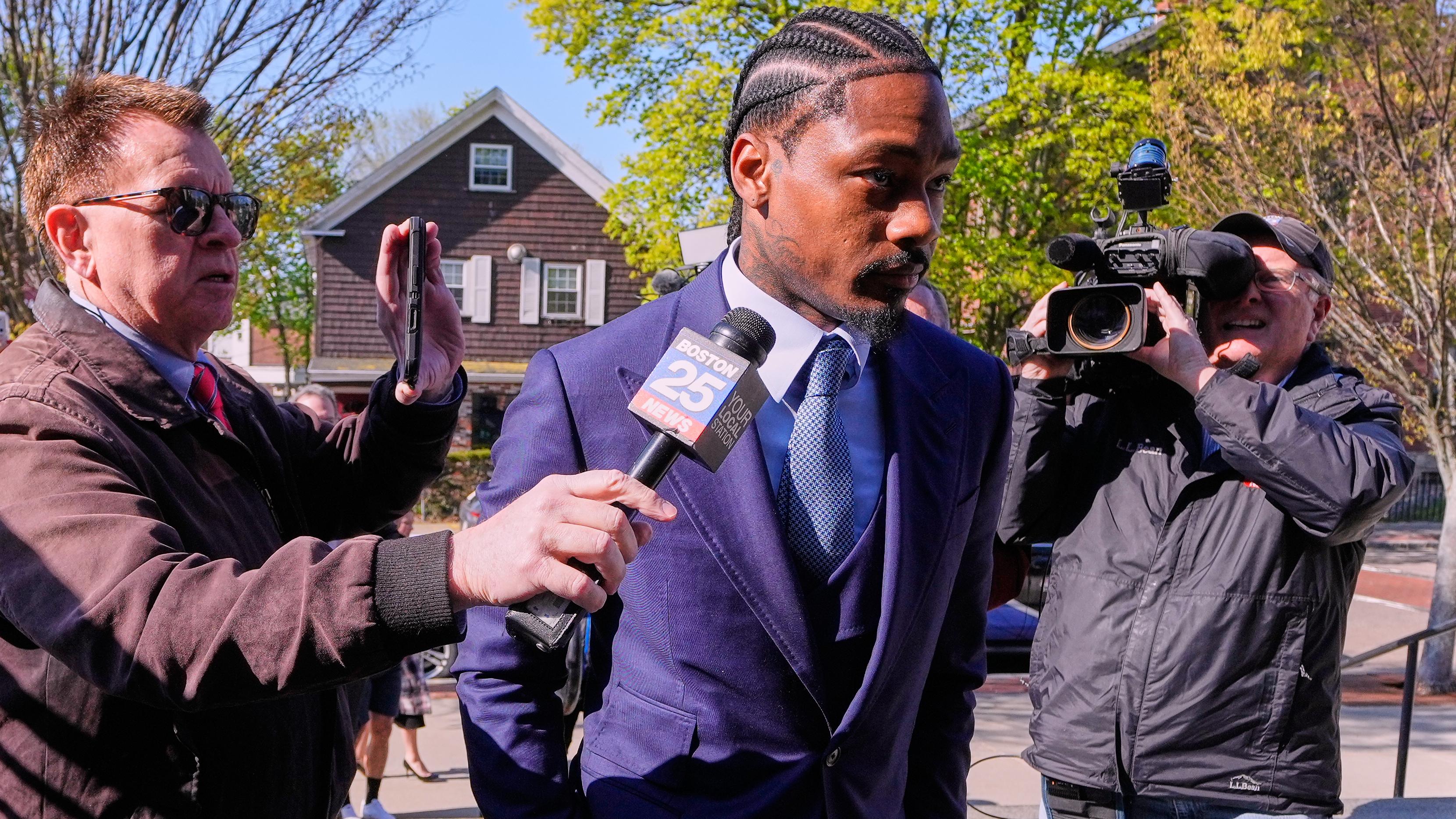 Patriots Diggs Strangulation Charge Football