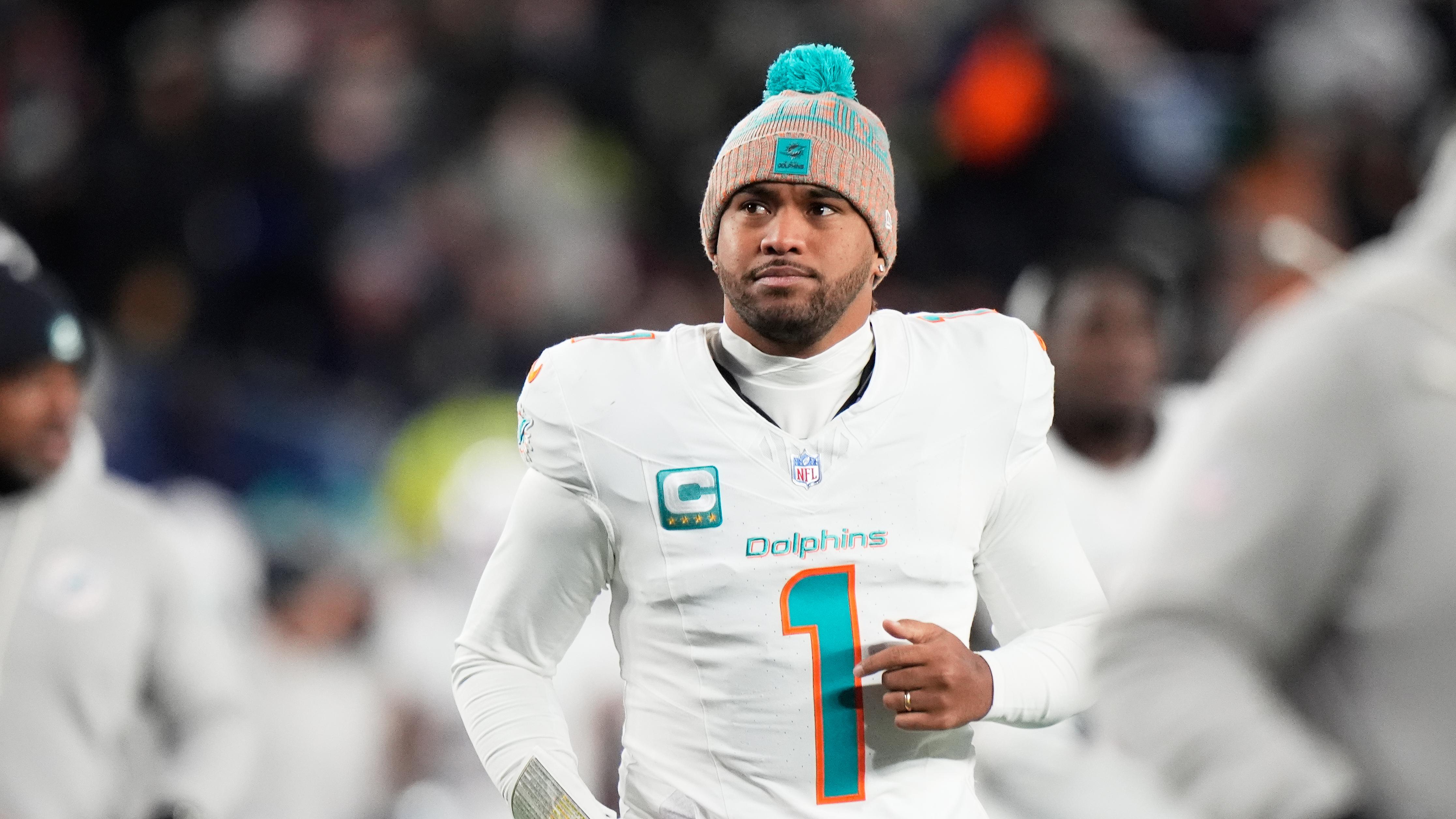 Dolphins-Tagovailoa Released Football