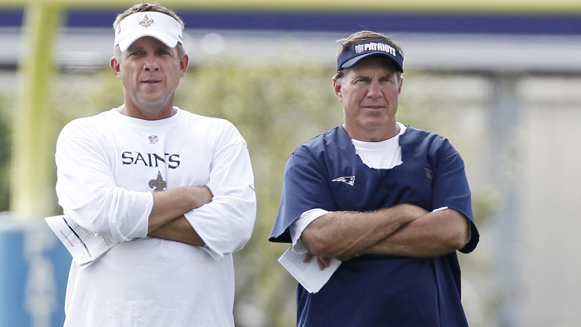 Saints Patriots Camp Football