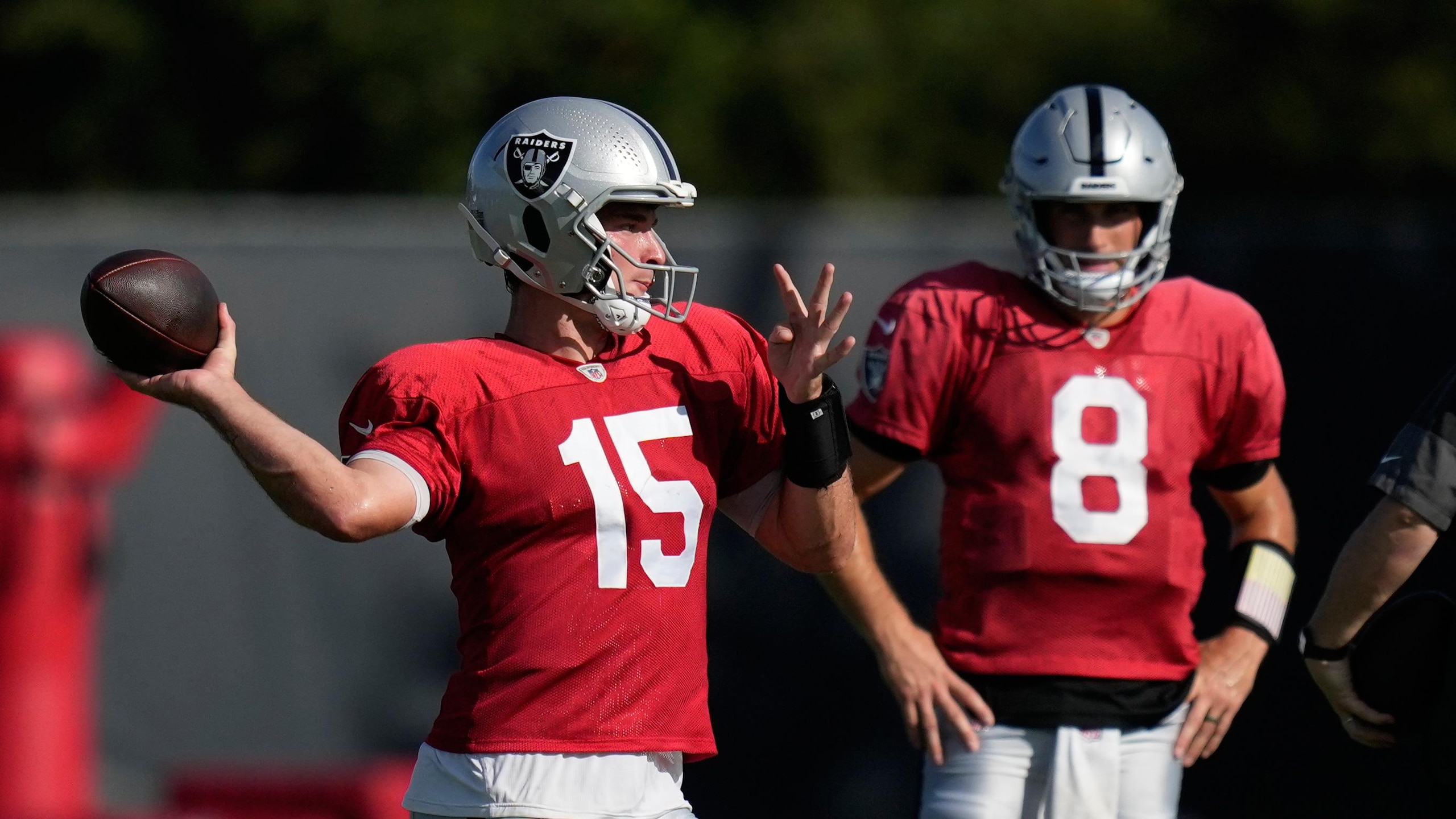 Raiders Texans Camp Football