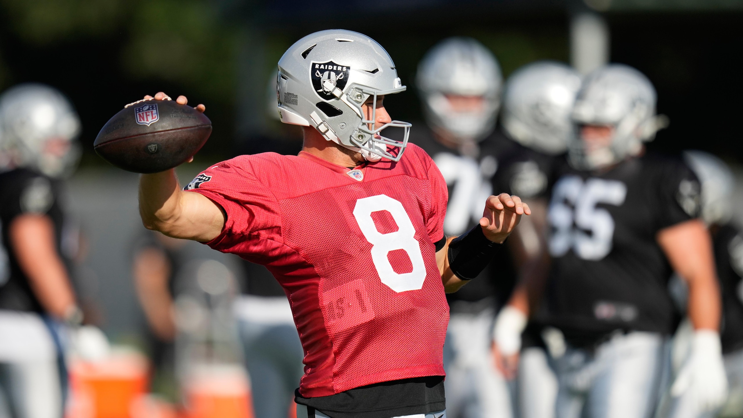 Raiders Texans Camp Football