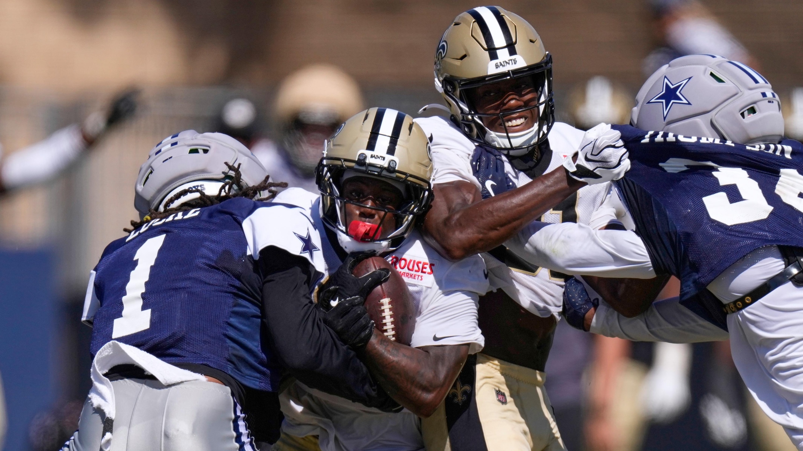 Saints Cowboys Camp Football