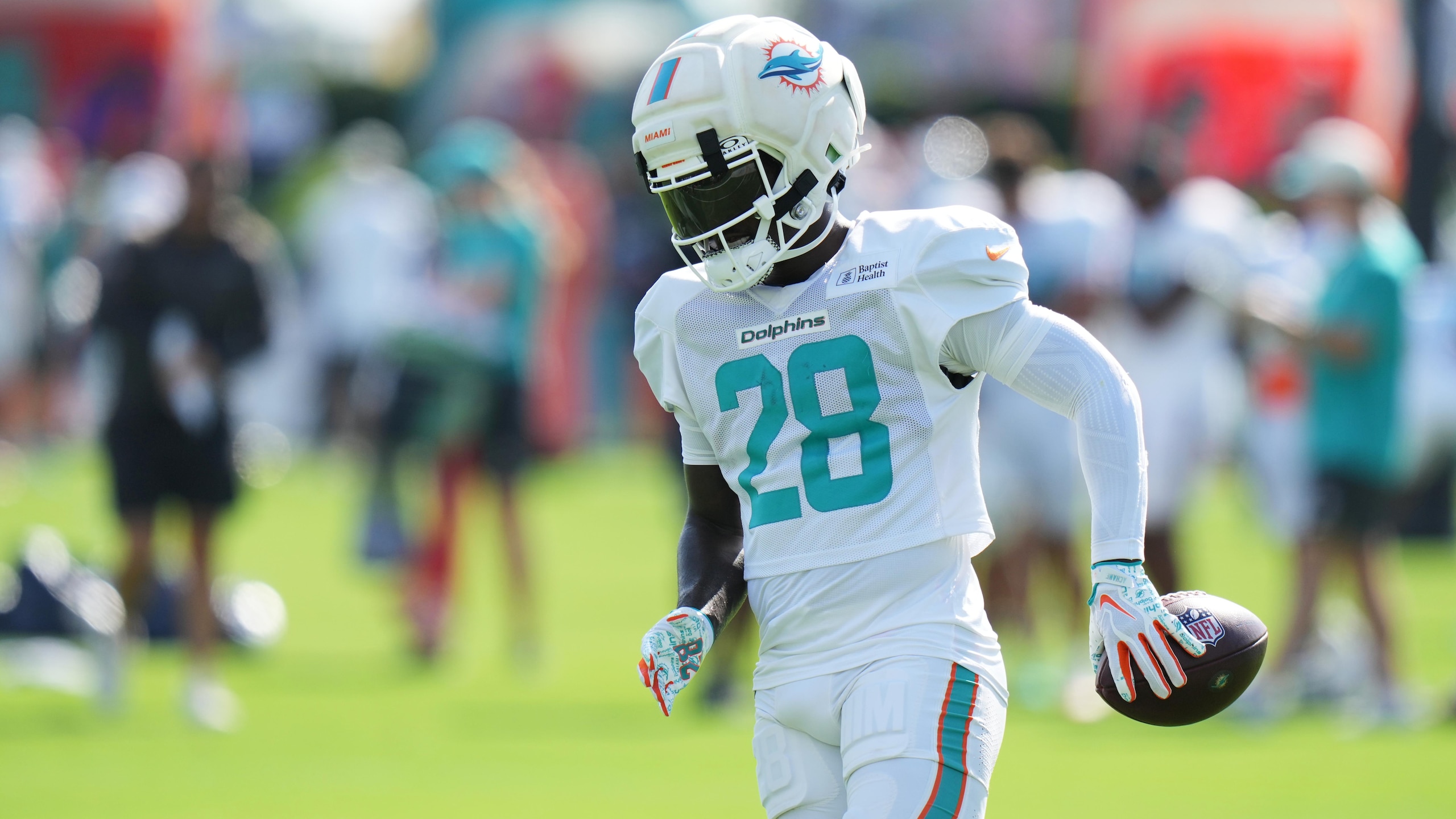 Giants Dolphins Camp Football