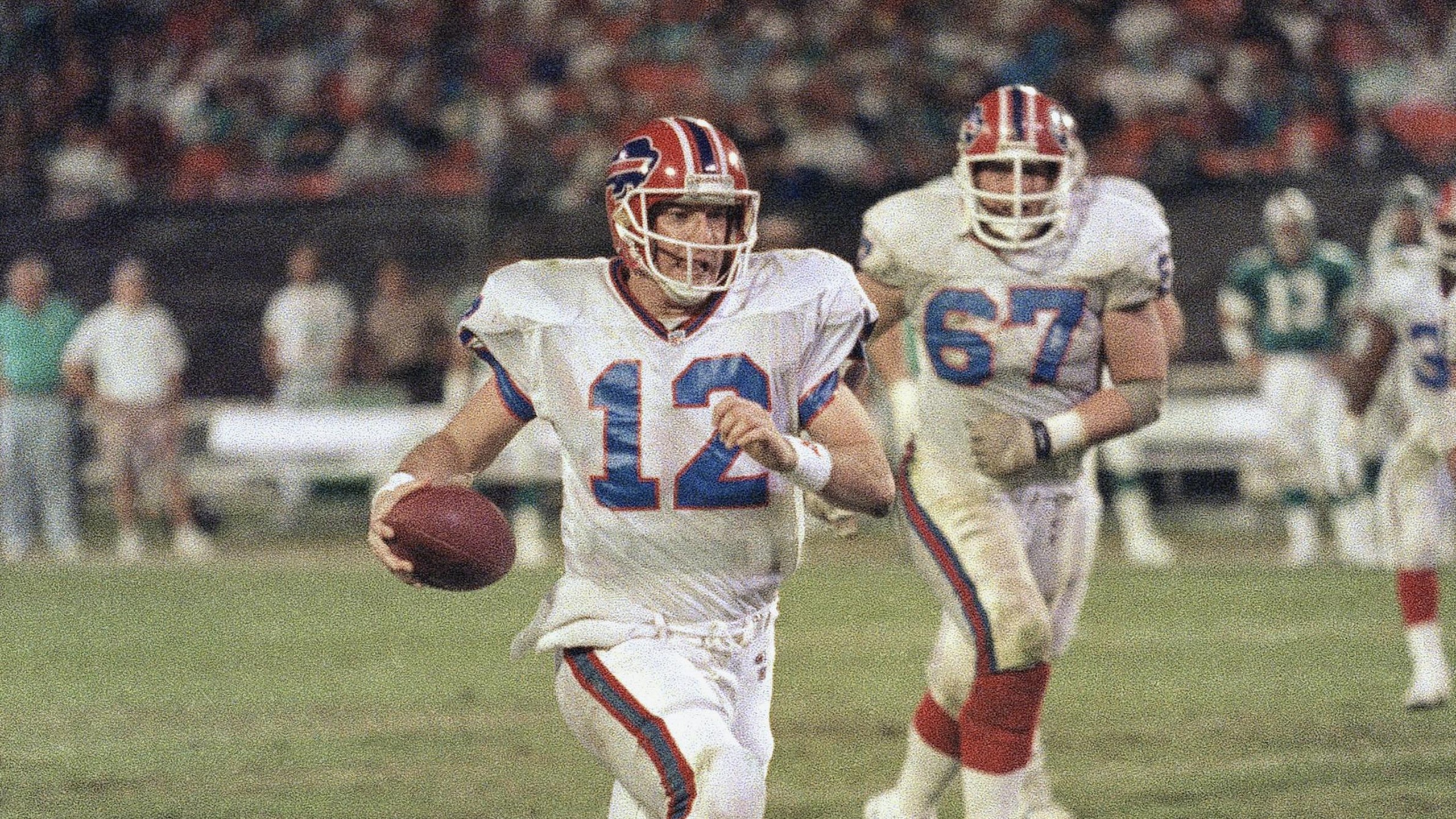 Jim Kelly Football Player Professional Quarterback Action